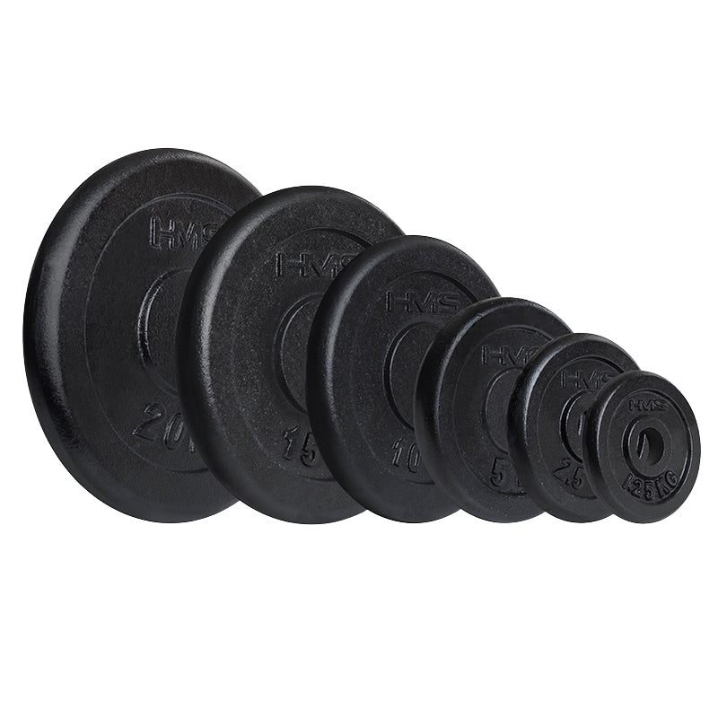 10 kg Black Weight Plate – Cast Iron