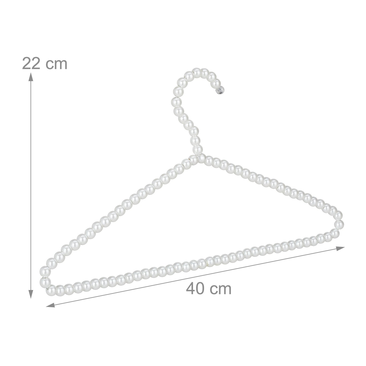 10x Set Perle Coat Hangers