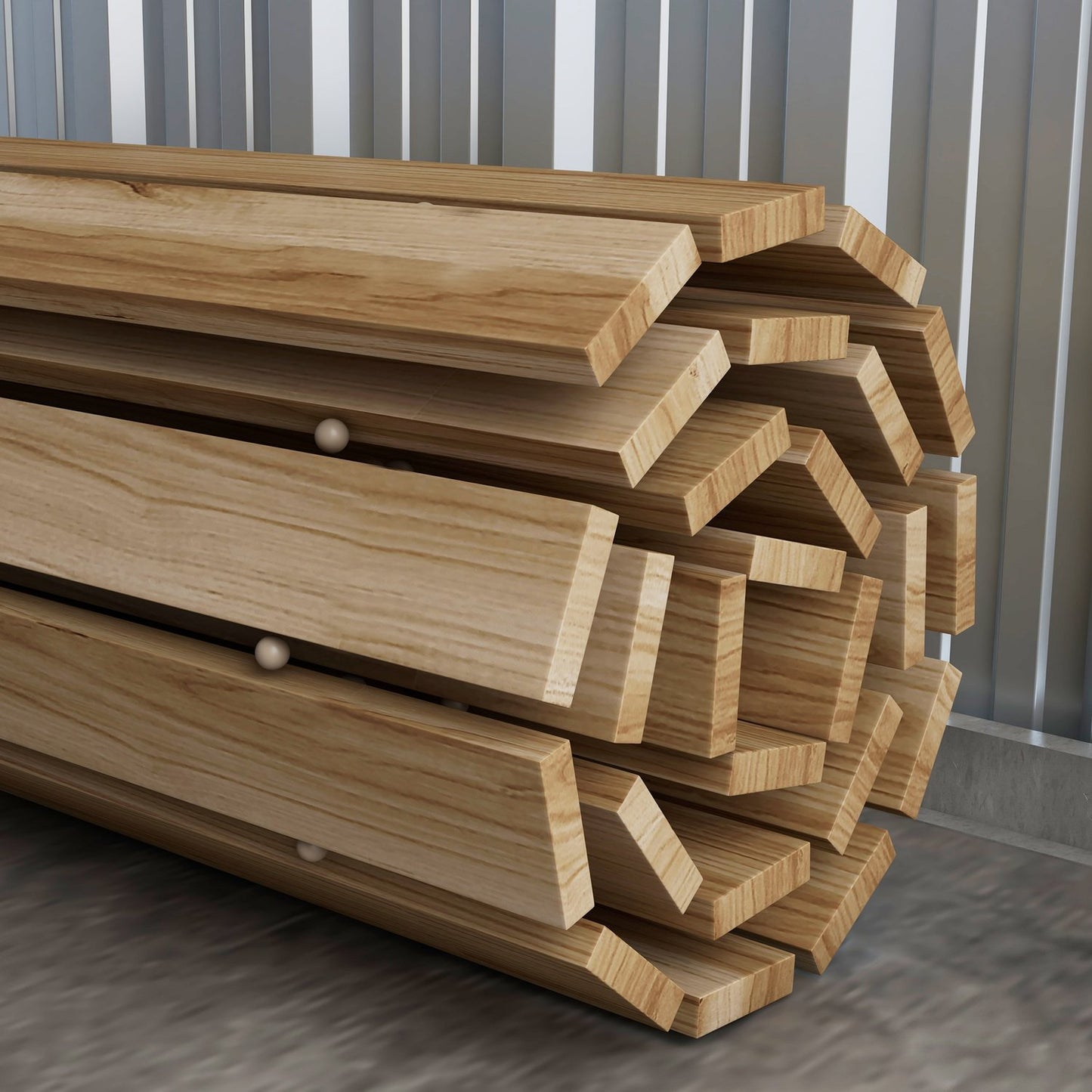 120 Cm Decorative wooden garden path - weatherproof spruce