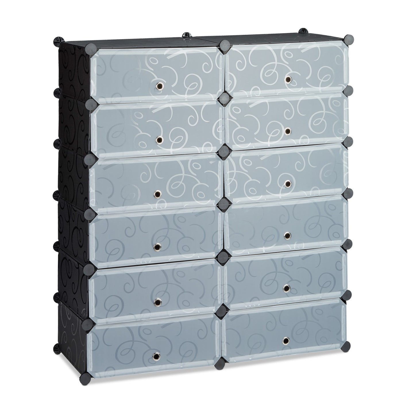 Shoe cabinet with 12 compartments