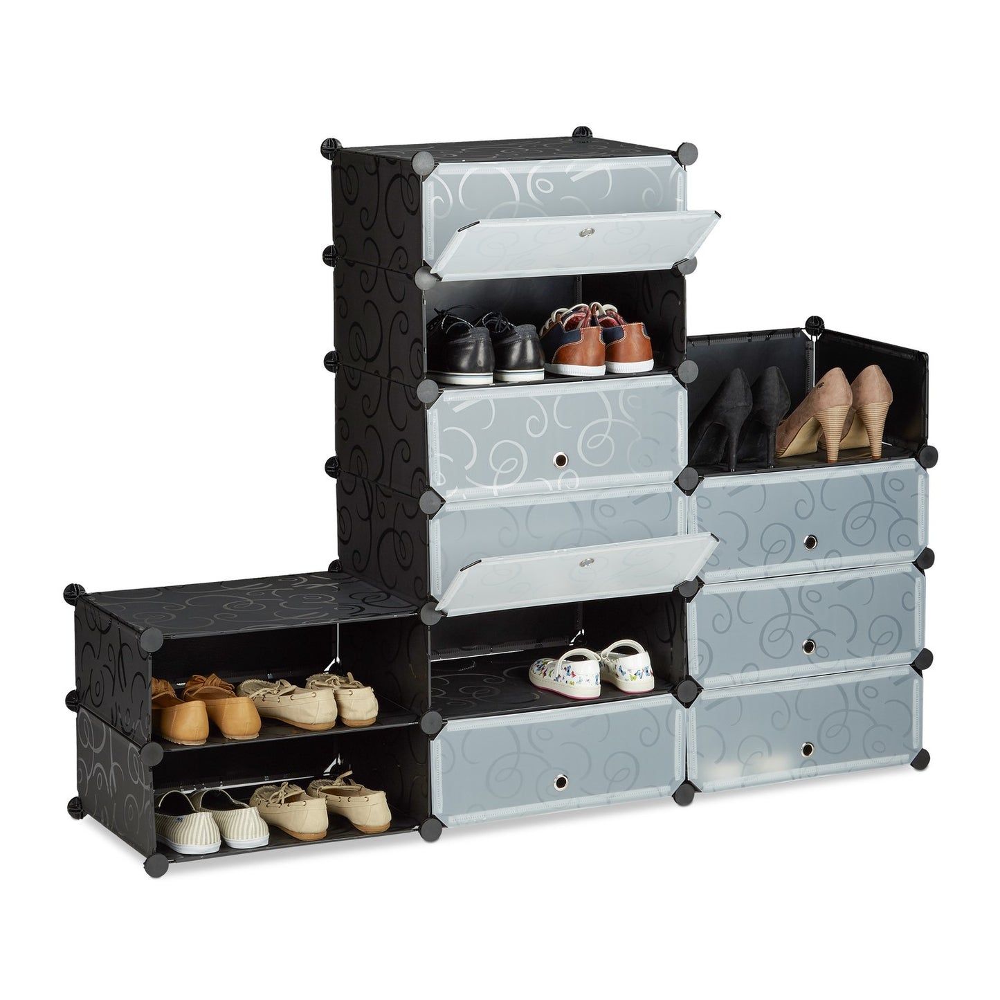 Shoe cabinet with 12 compartments