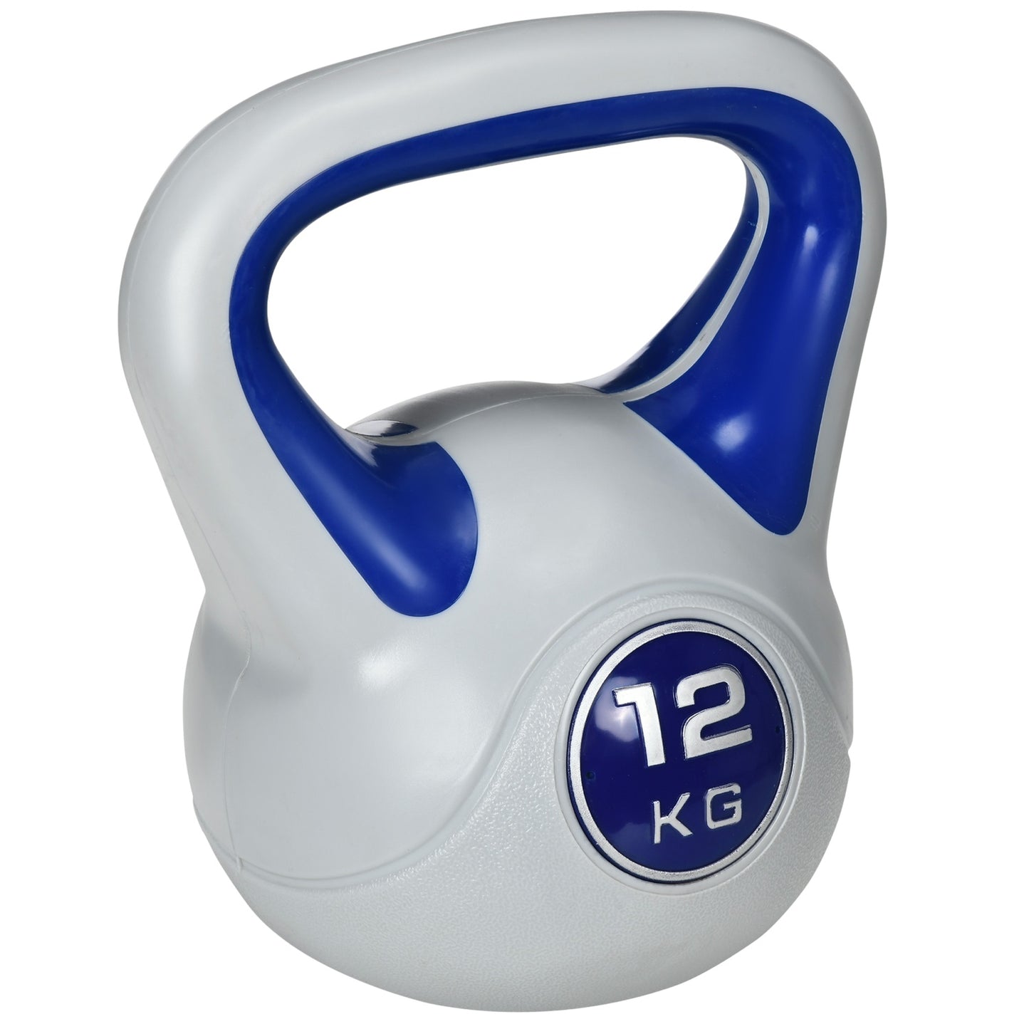 12 kg Blue Kettlebell for strength training and fitness