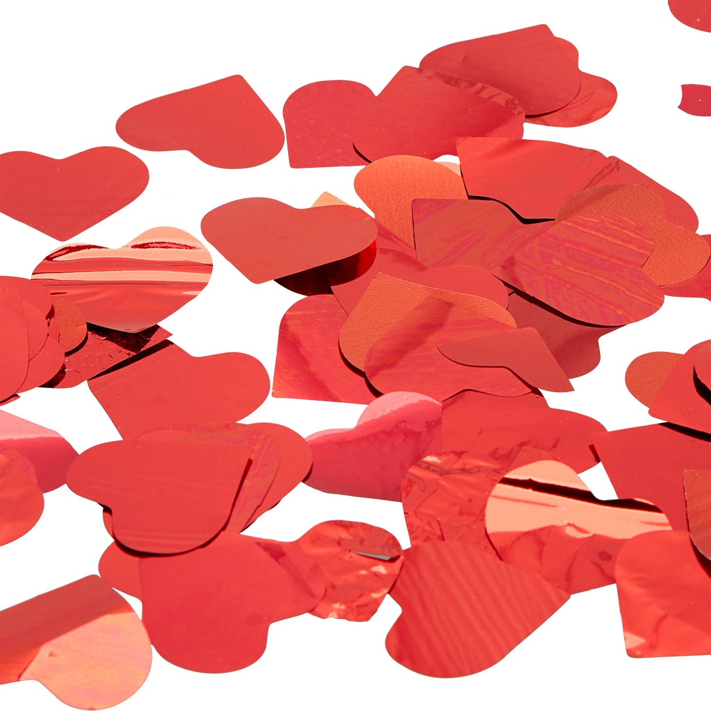 12x Party Popper red hearts