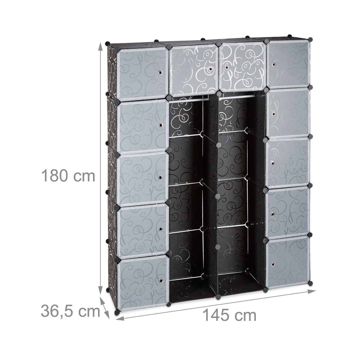 14-Compartment Plug-In Wardrobe System