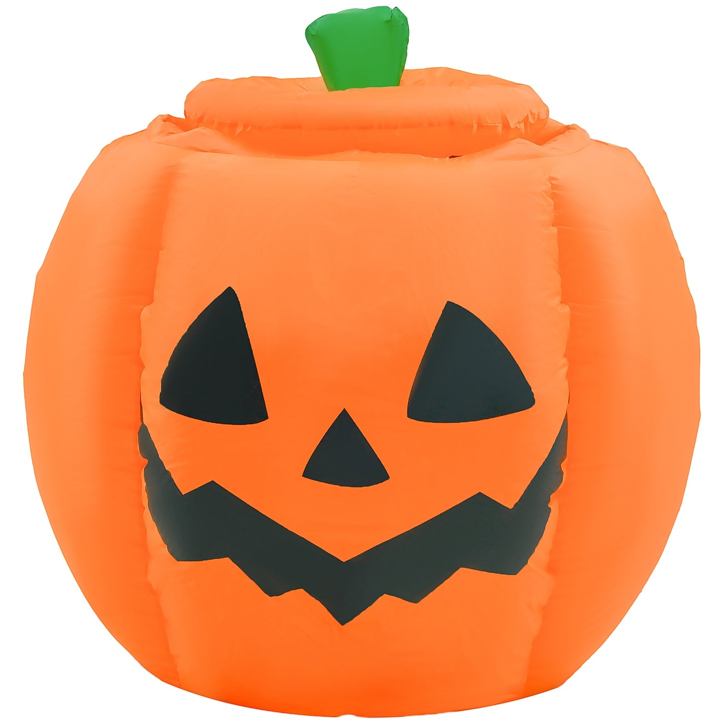 Inflatable 150 cm Halloween pumpkin with skeleton & LED lights