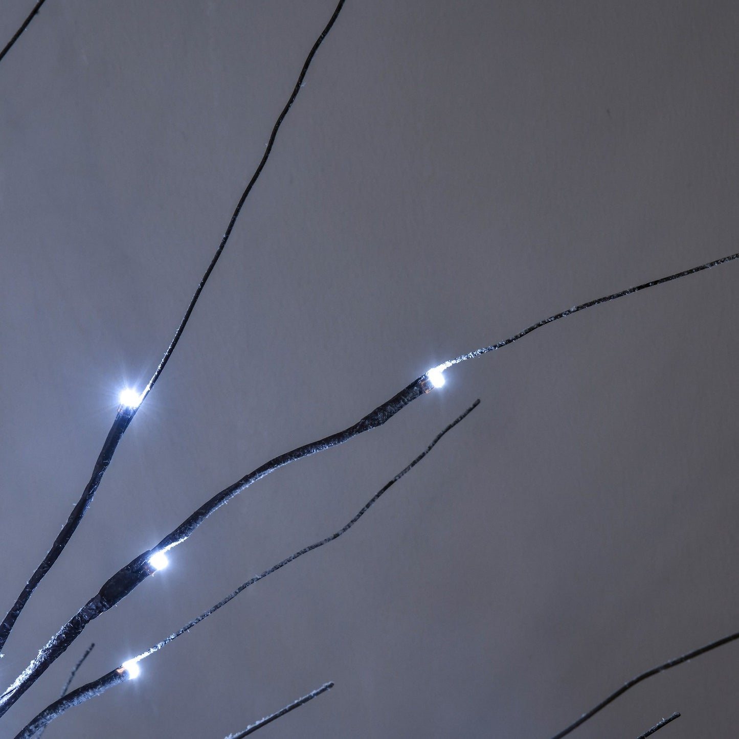 Artificial birch, 150 cm - LED light & snow