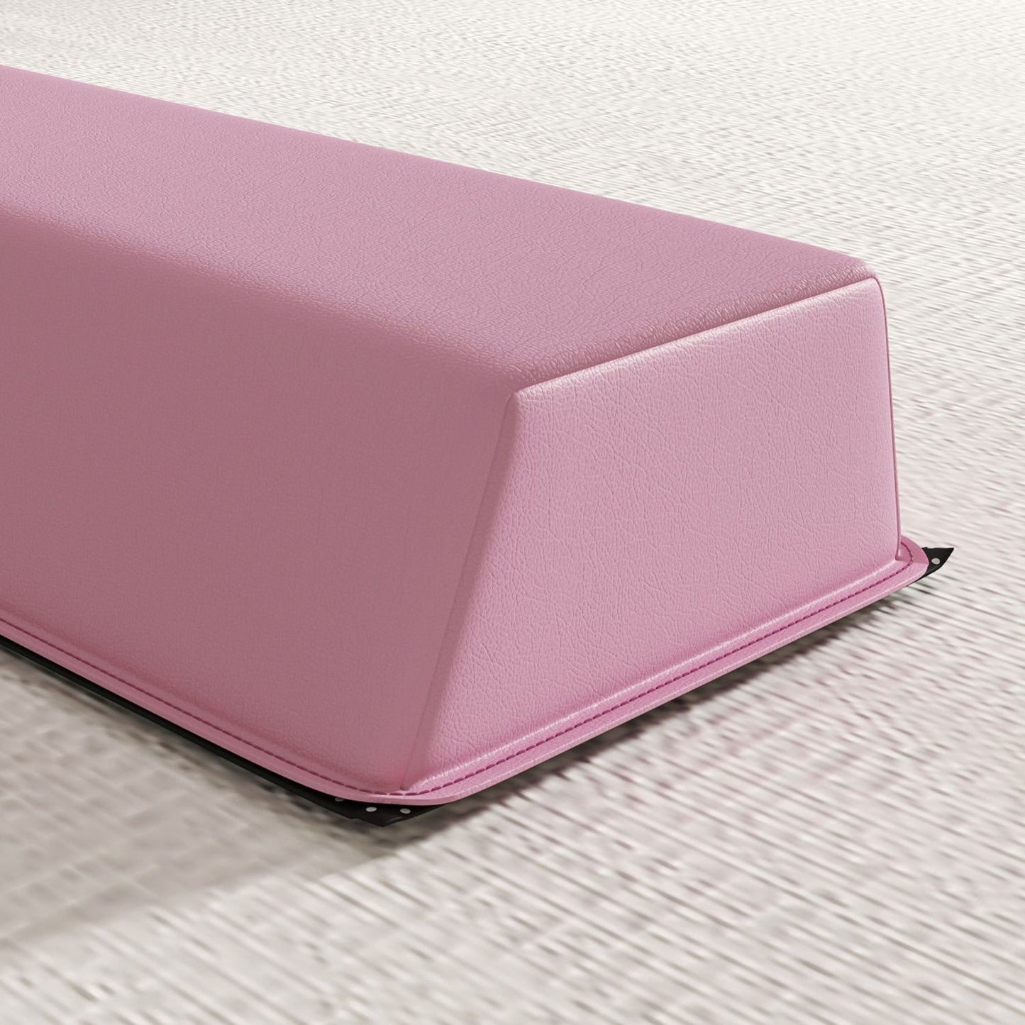 Portable 236 cm non-slip pink gymnastic beam for children