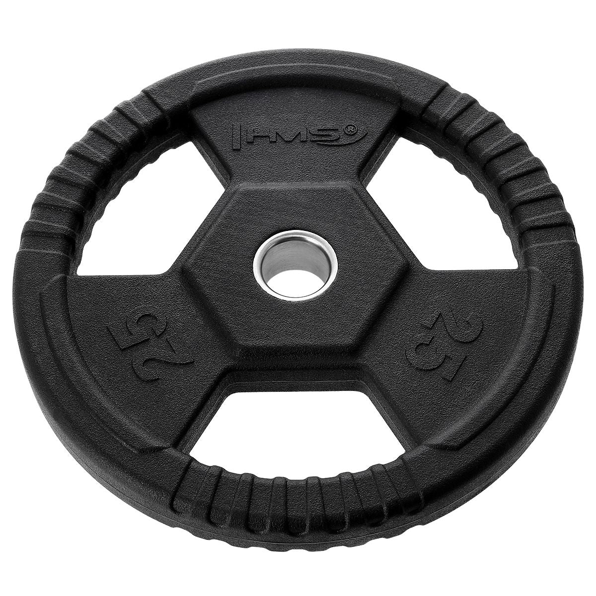 25 kg Olympic Weight Plate, Black