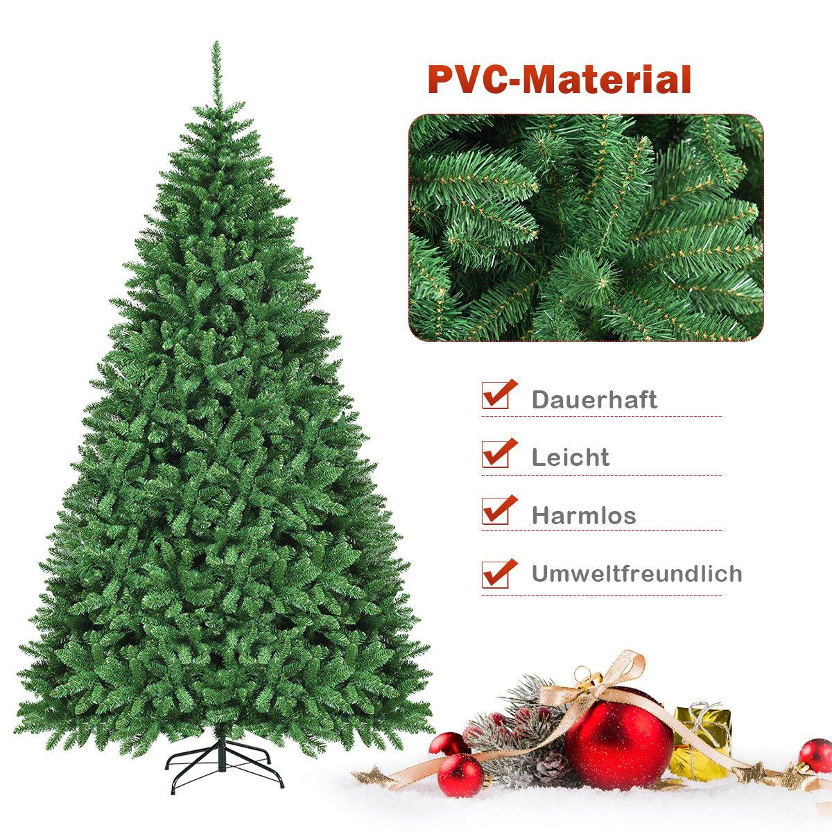 275 cm Artificial Christmas Tree Metal Stand Artificial Tree with 3594 Tips