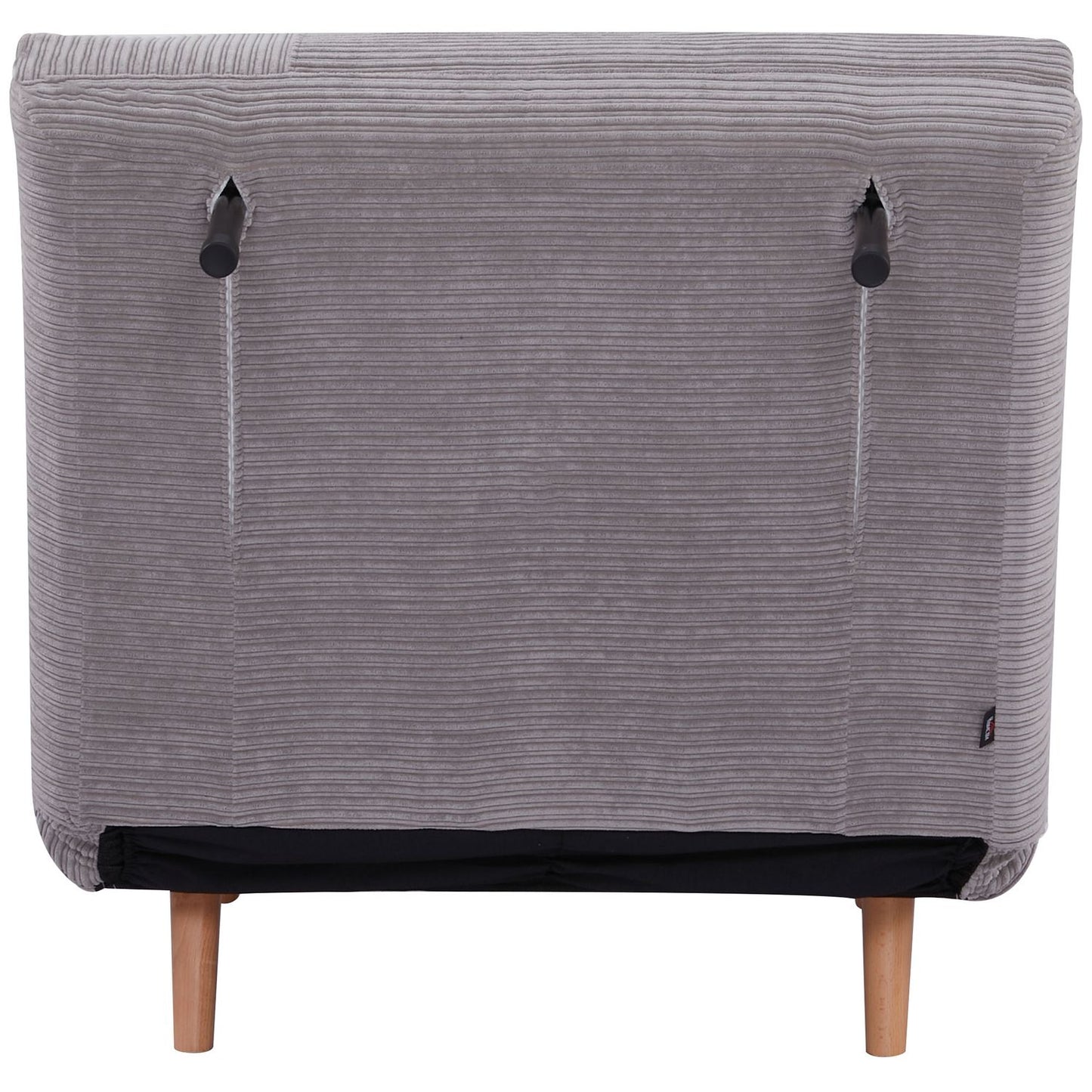 Sofa bed - adjustable, folding mattress, light grey