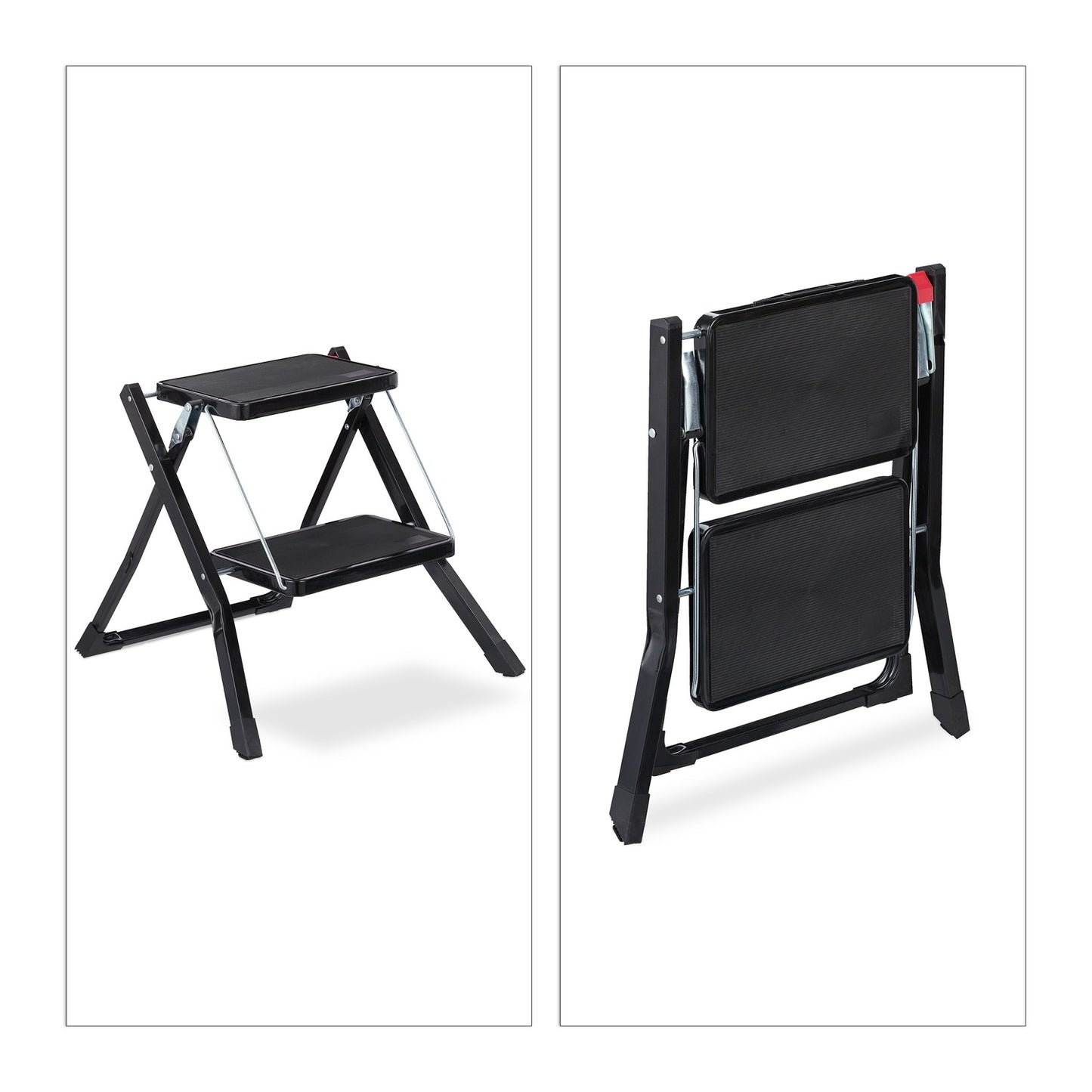 2-step folding stepladder