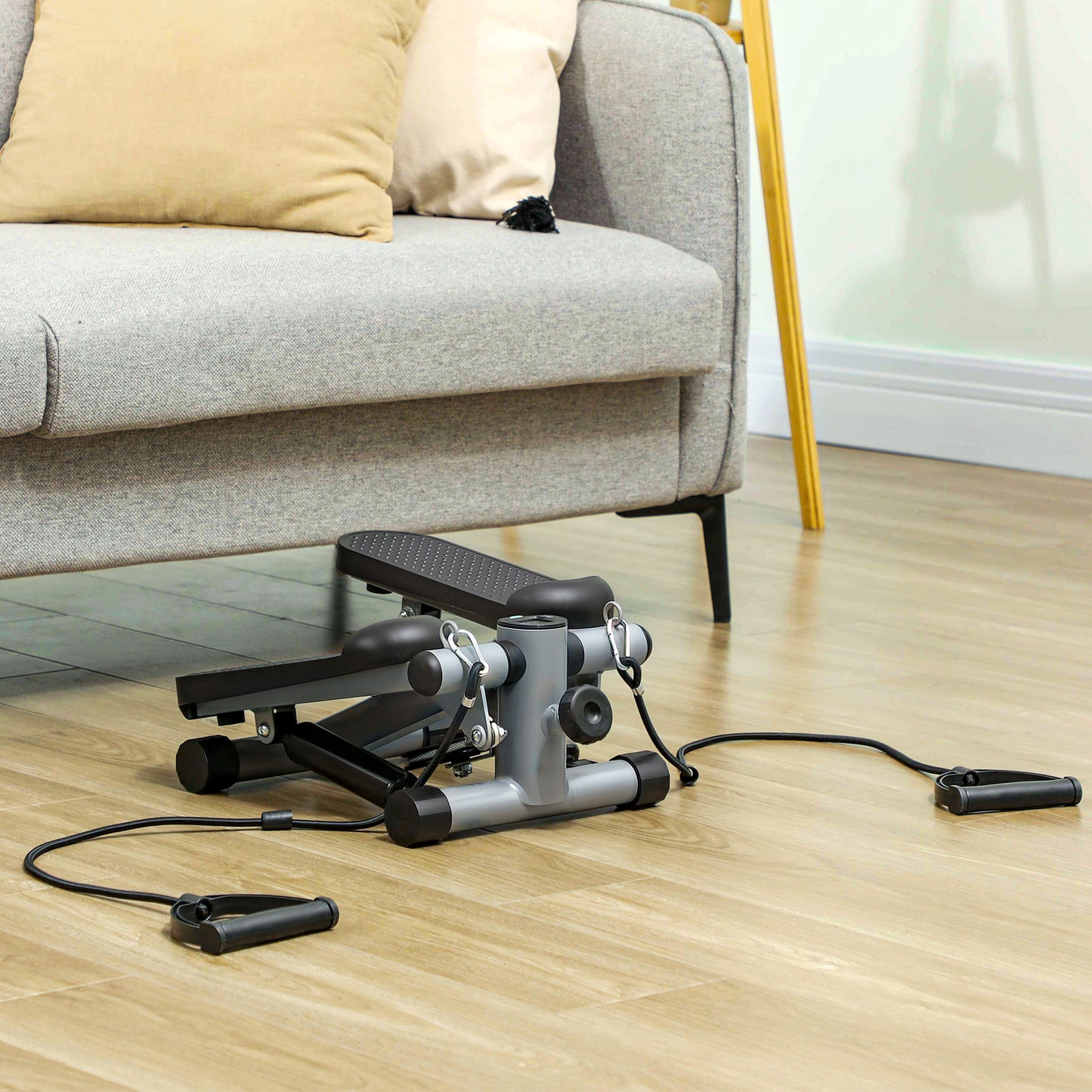 Mini Stepper with Power Ropes & LCD - Up to 100 kg Capacity