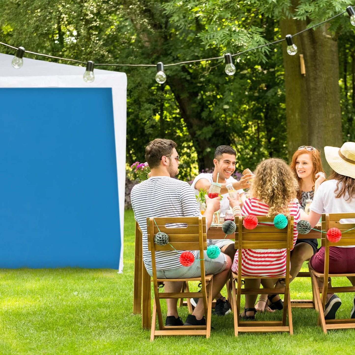 2 pcs. side walls for party tents
