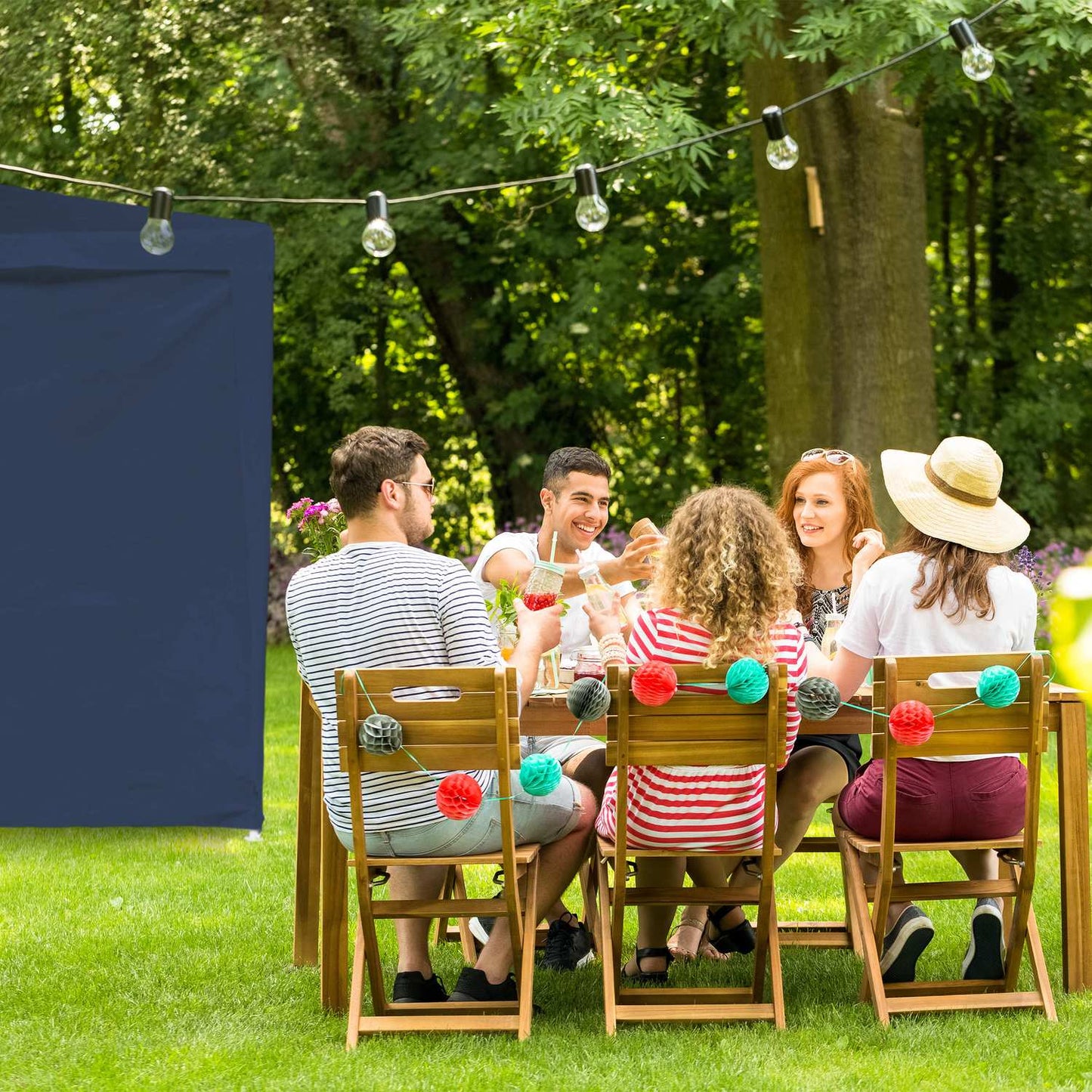 2 pcs. side walls for party tents