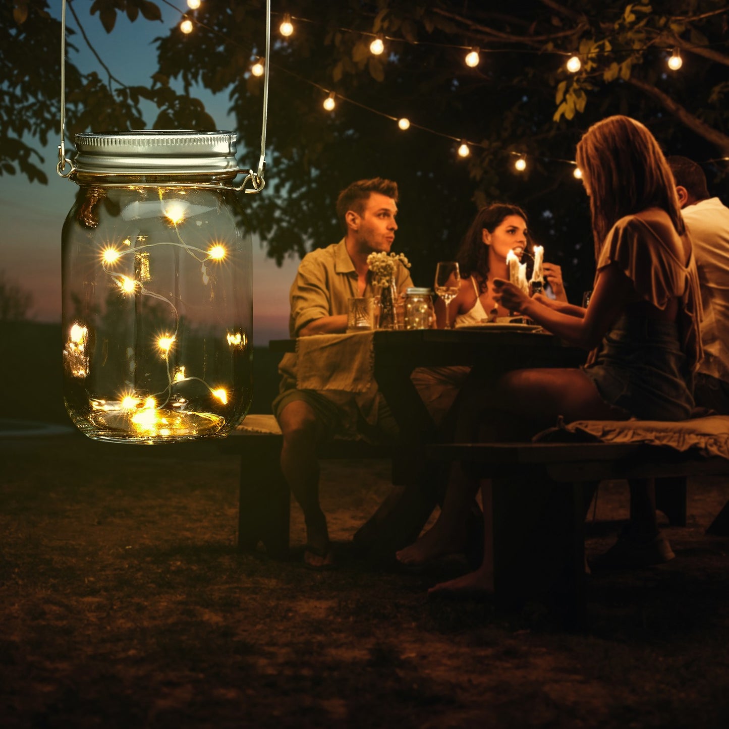 2 pcs. solar lanterns with LED