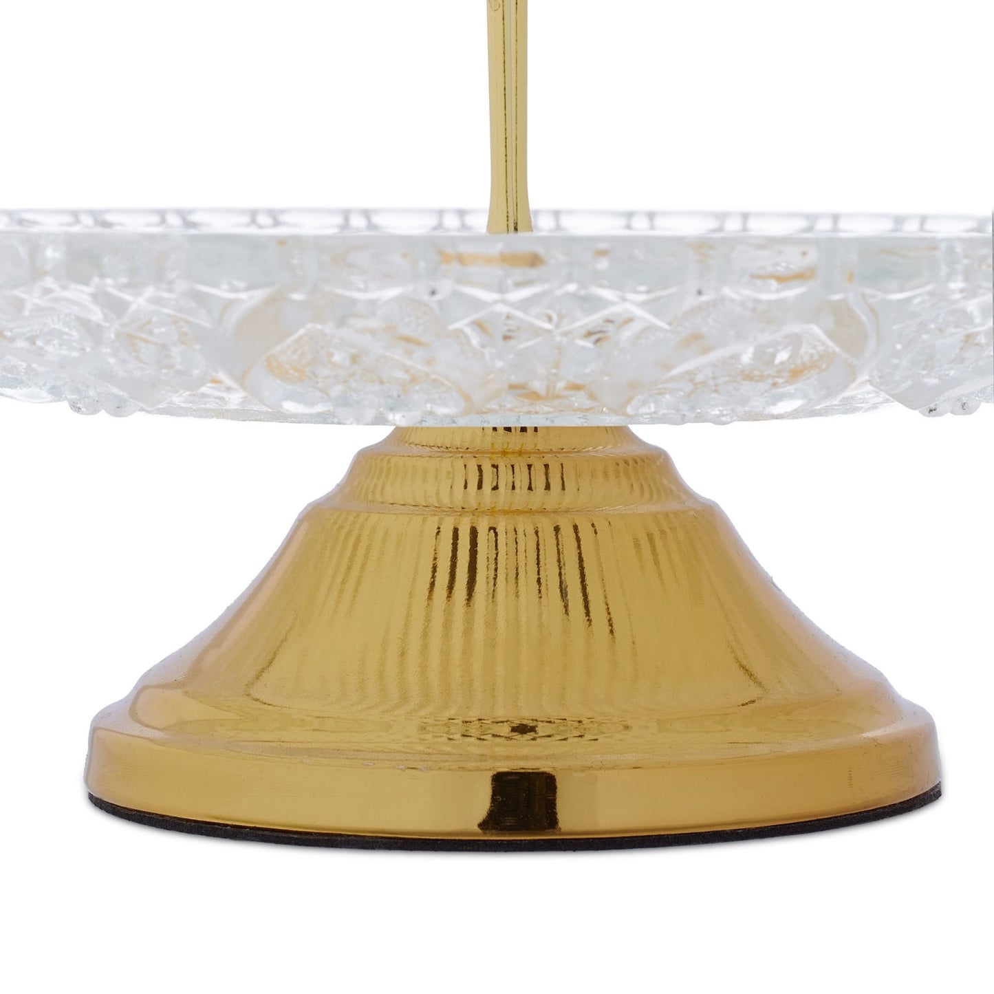 2-tier glass etagere