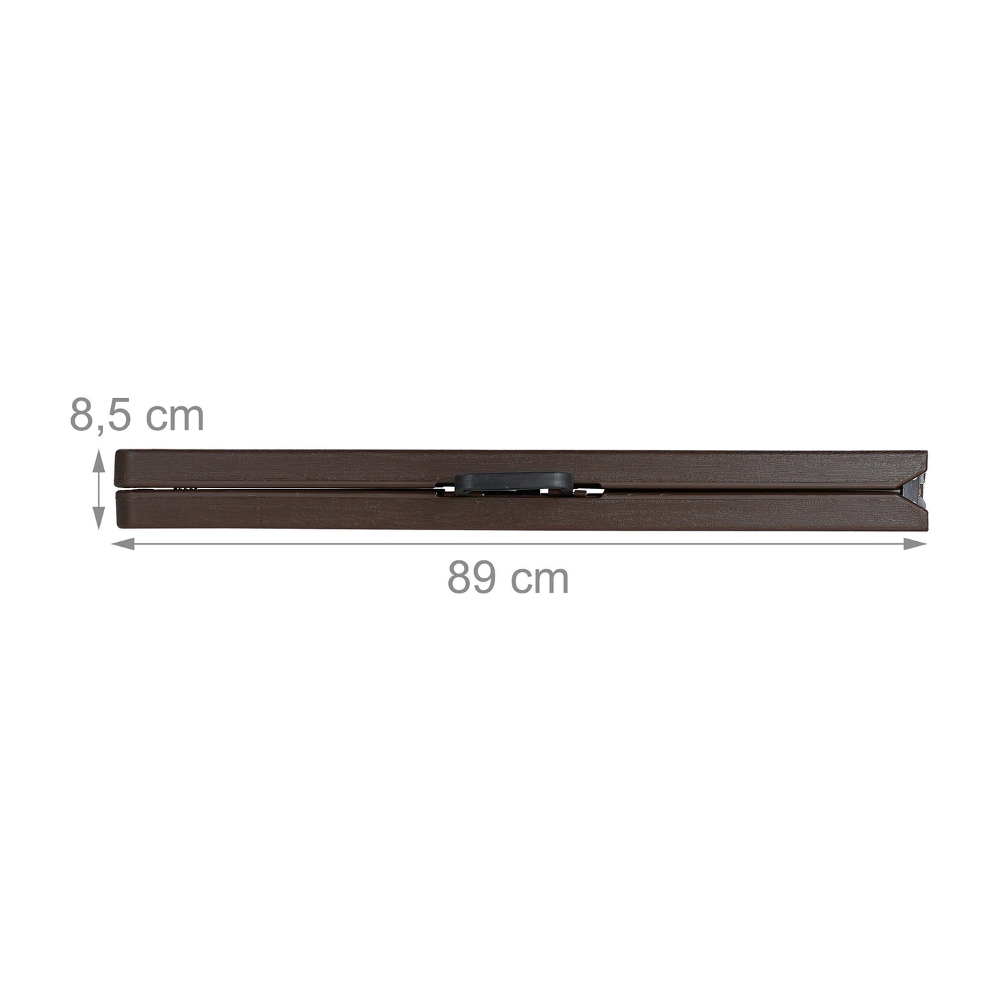 2x Folding Benches Brown