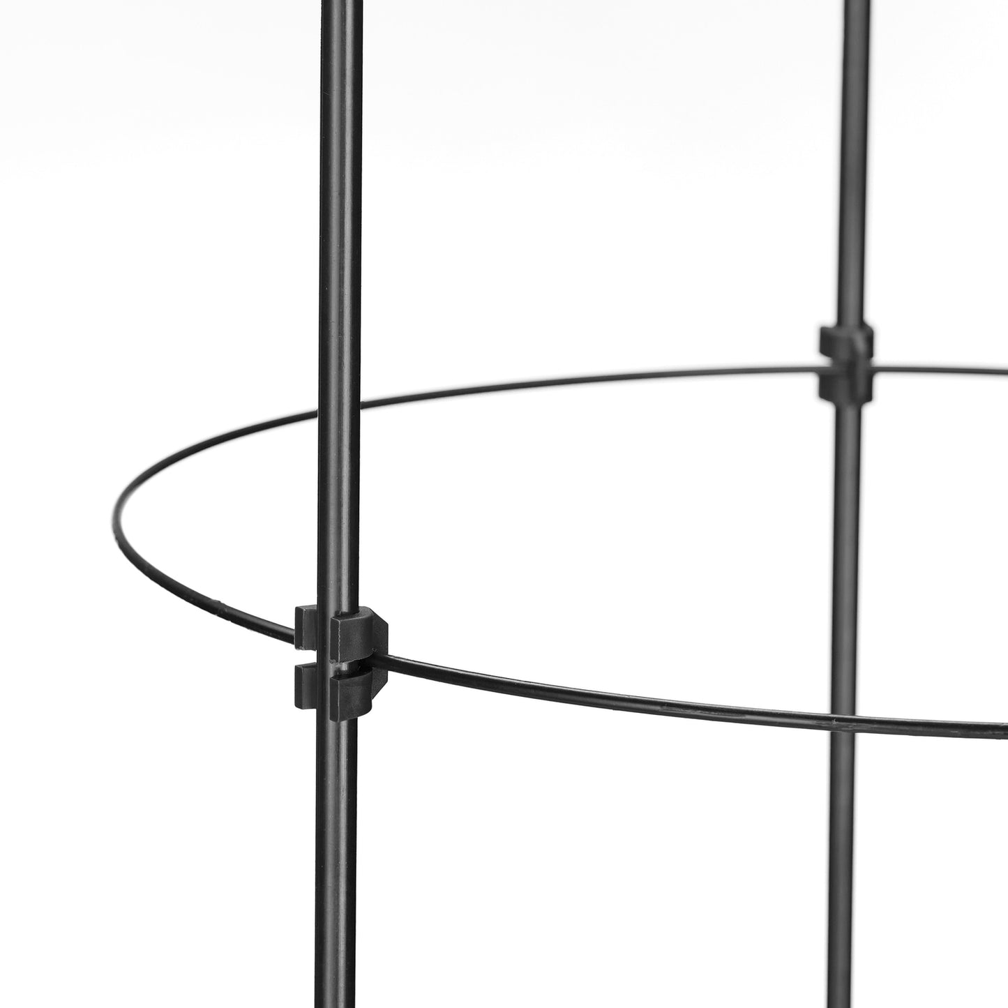 2x Plant Supports with Rings, 120 cm