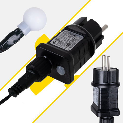 300 LED Christmas Lights, Warm White, 30m, 8 Modes