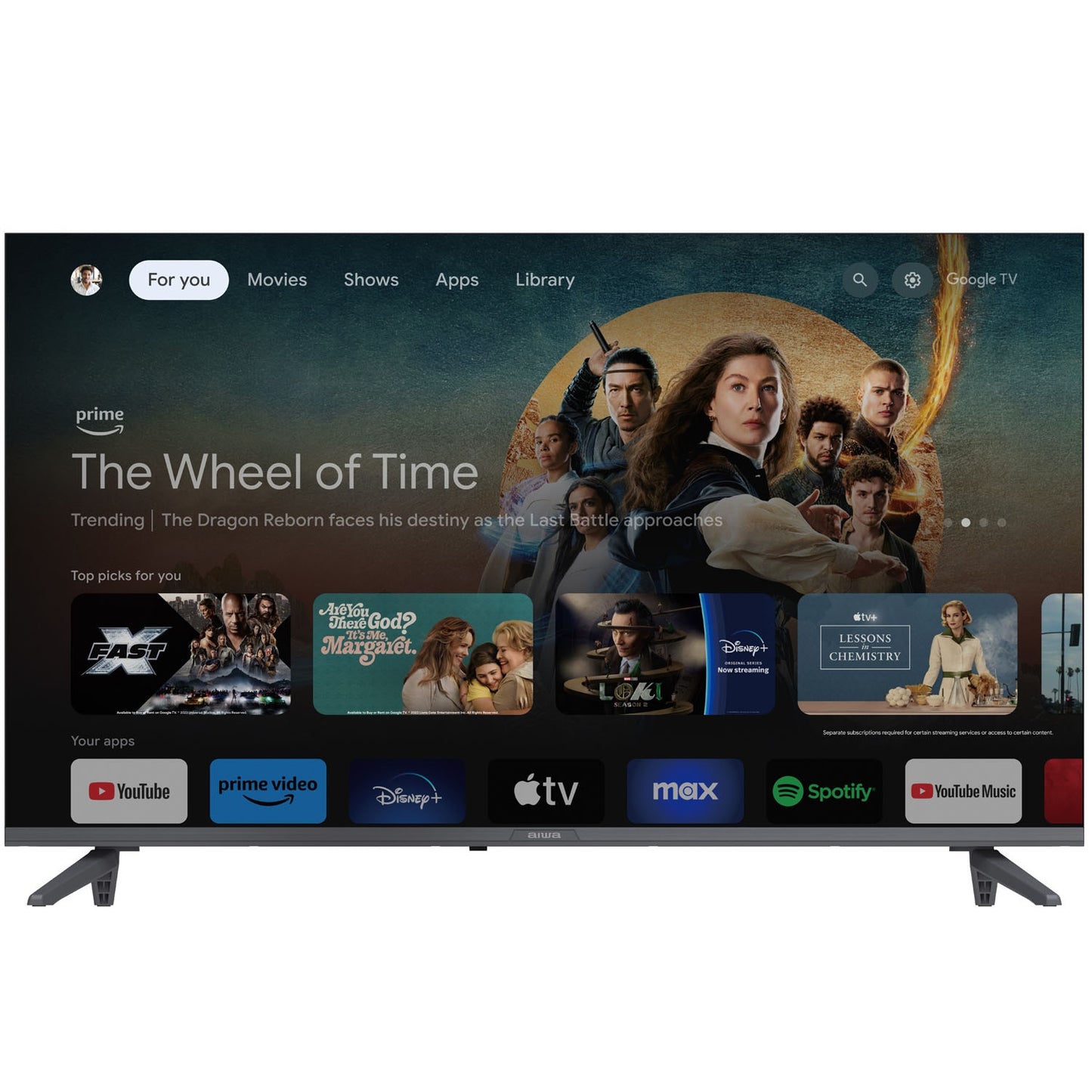 32"" HD Google TV with Chromecast, Black