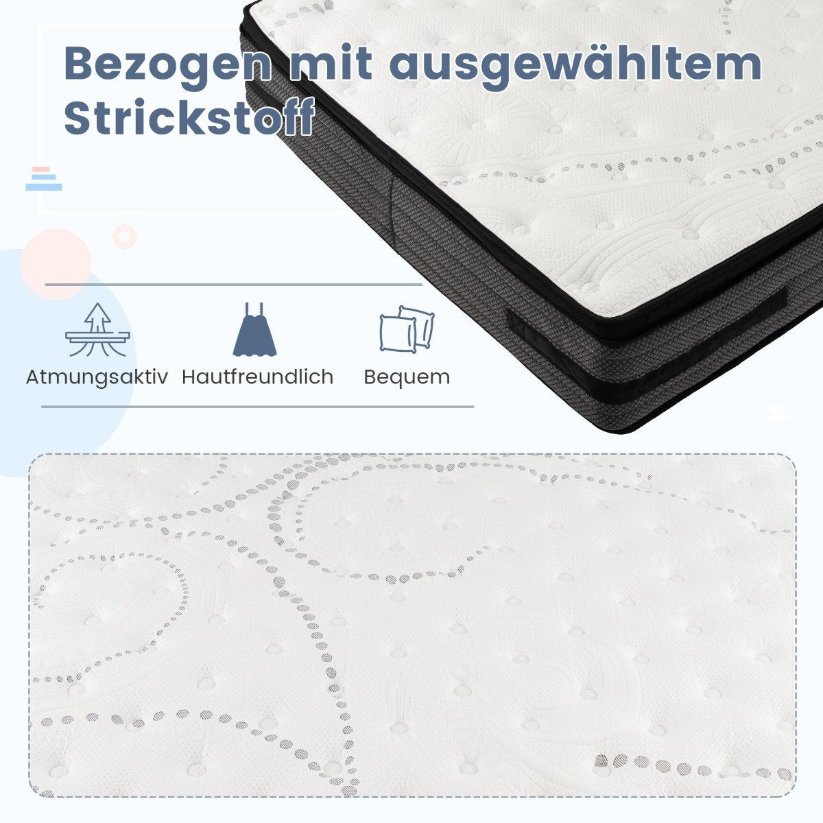 32 cm height memory foam mattress with cooling gel enriched hybrid mattress 140 x 200 cm