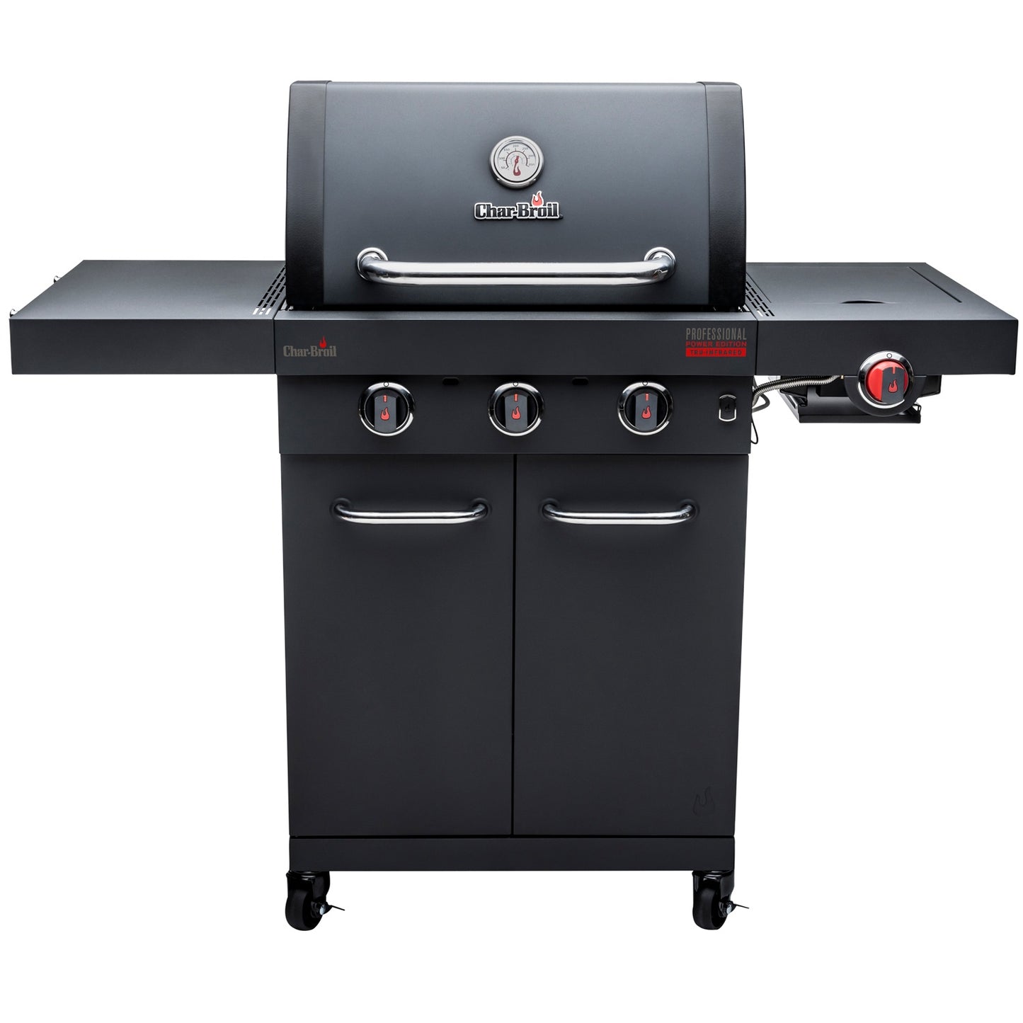 3-Burner Gas Grill with Infrared Sear Burner, Cast Iron Grates