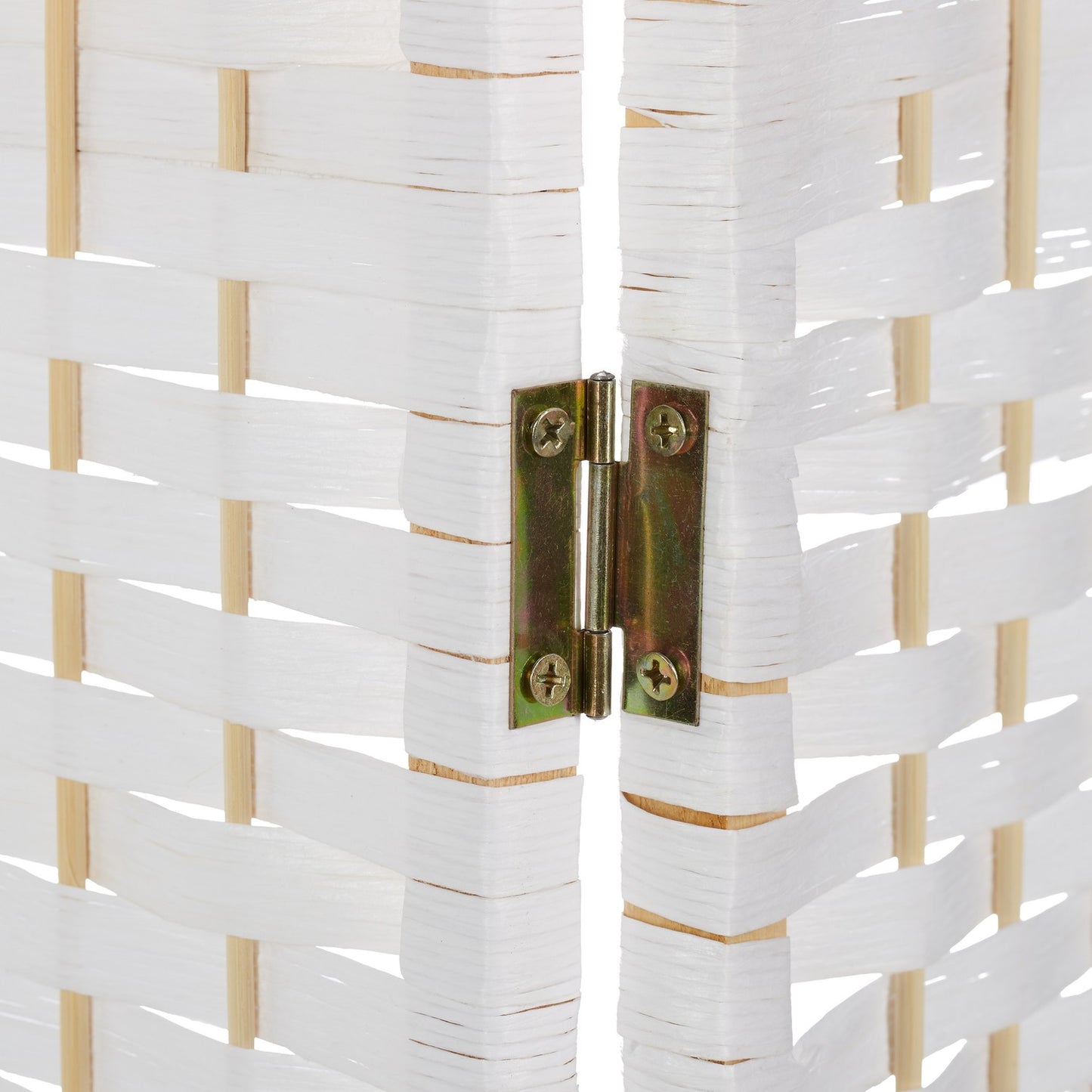 3-Panel Folding Screen White
