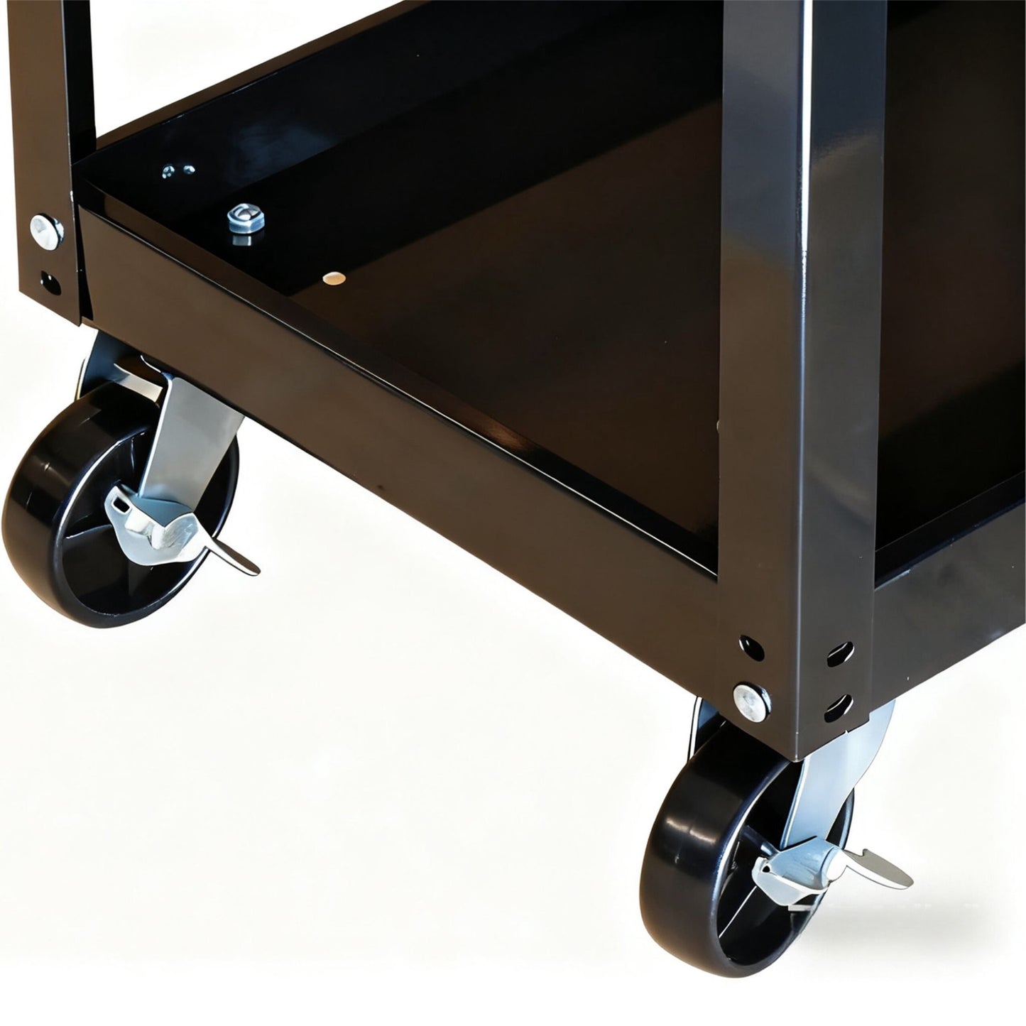 3-Tier Workshop Trolley with Swivel Castors