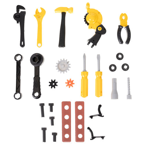3-in-1 Kids Toy Workshop Set, 59-Piece Tool Kit