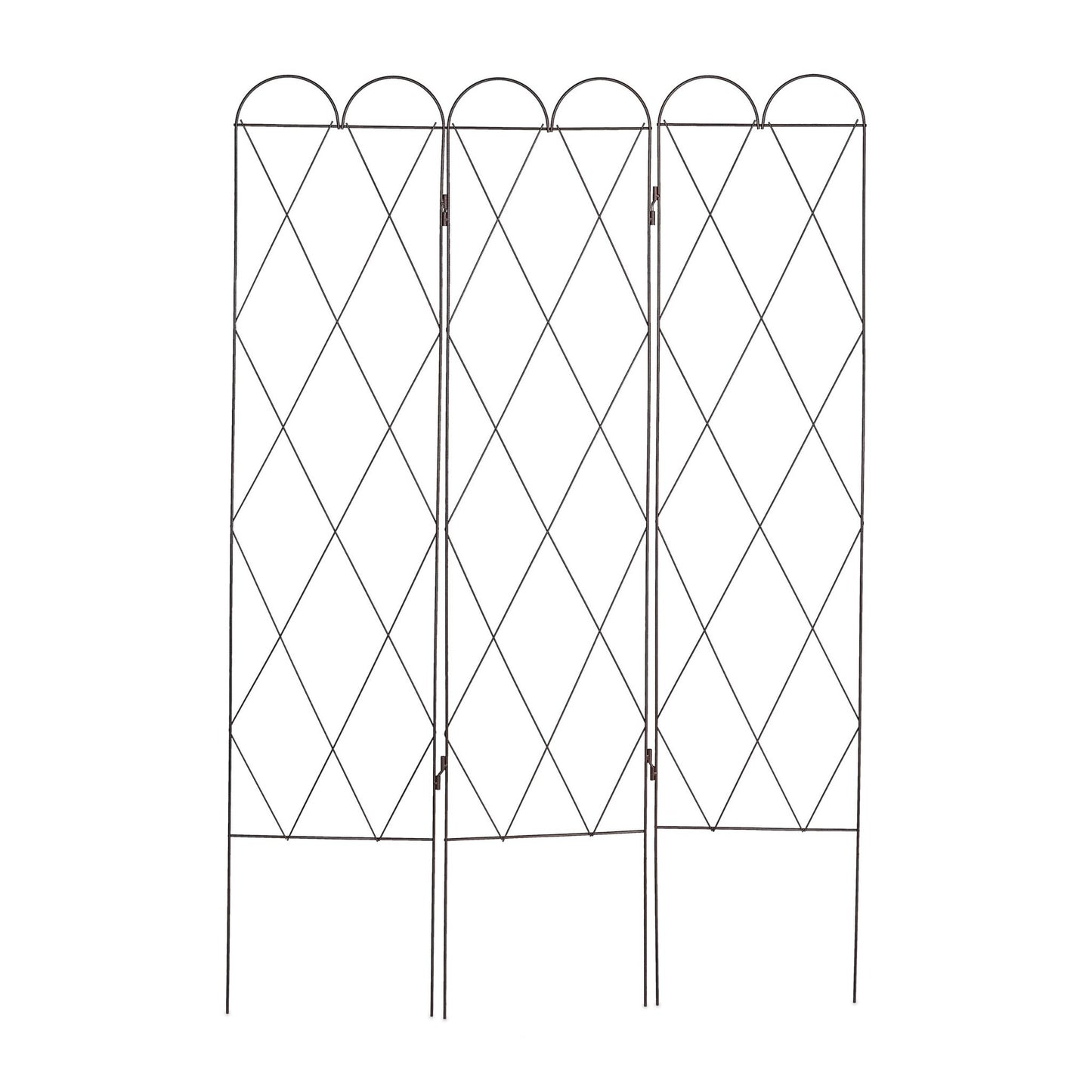 3-part trellis in rust color