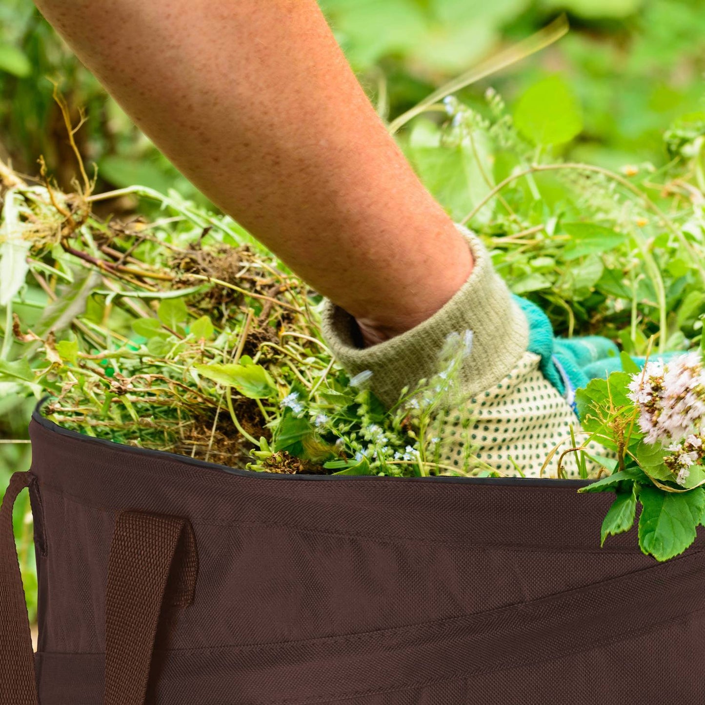 3 pcs. garden sacks 85-litre brown