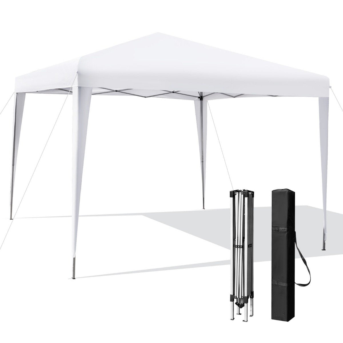 3 x 3 m Pop-Up Gazebo Outdoor Beach Tent White