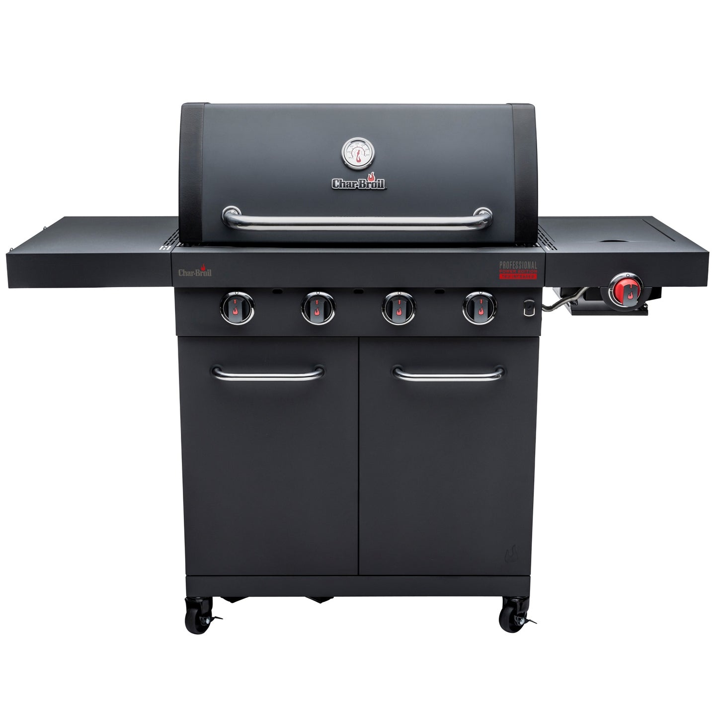 4-Burner Gas Grill with Infrared Sear Burner, Cast Iron Grates
