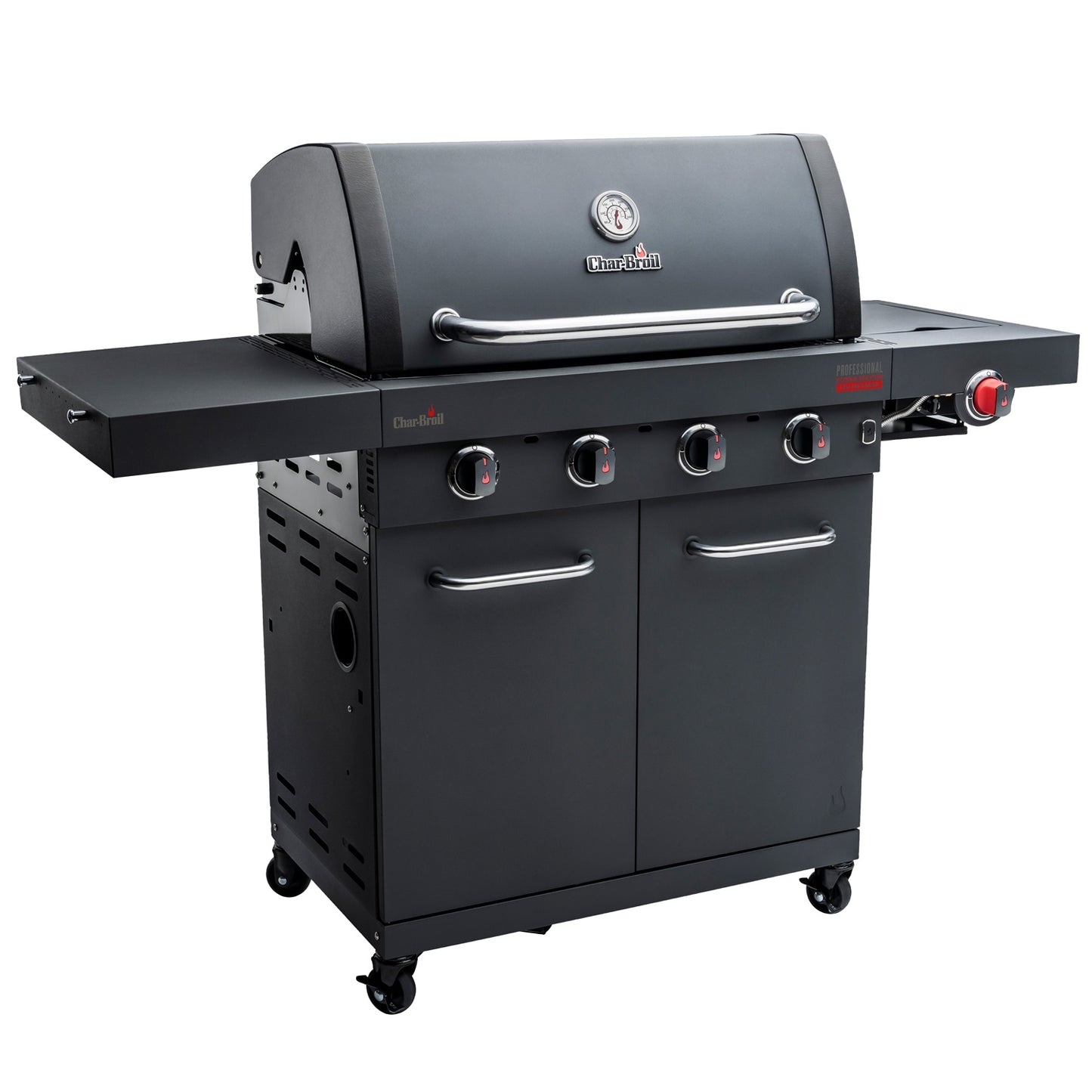 4-Burner Gas Grill with Infrared Sear Burner, Cast Iron Grates