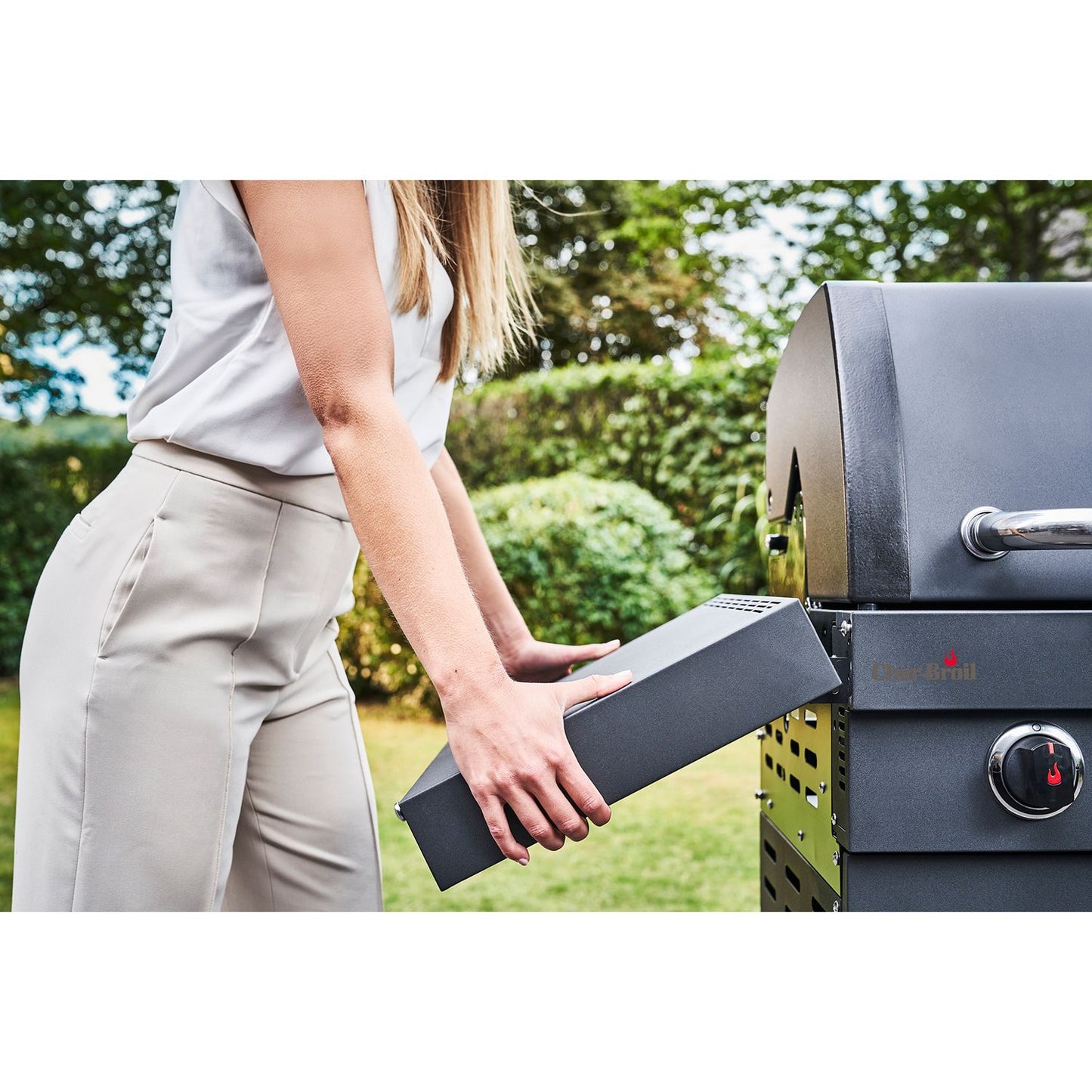 4-Burner Gas Grill with Infrared Sear Burner, Cast Iron Grates
