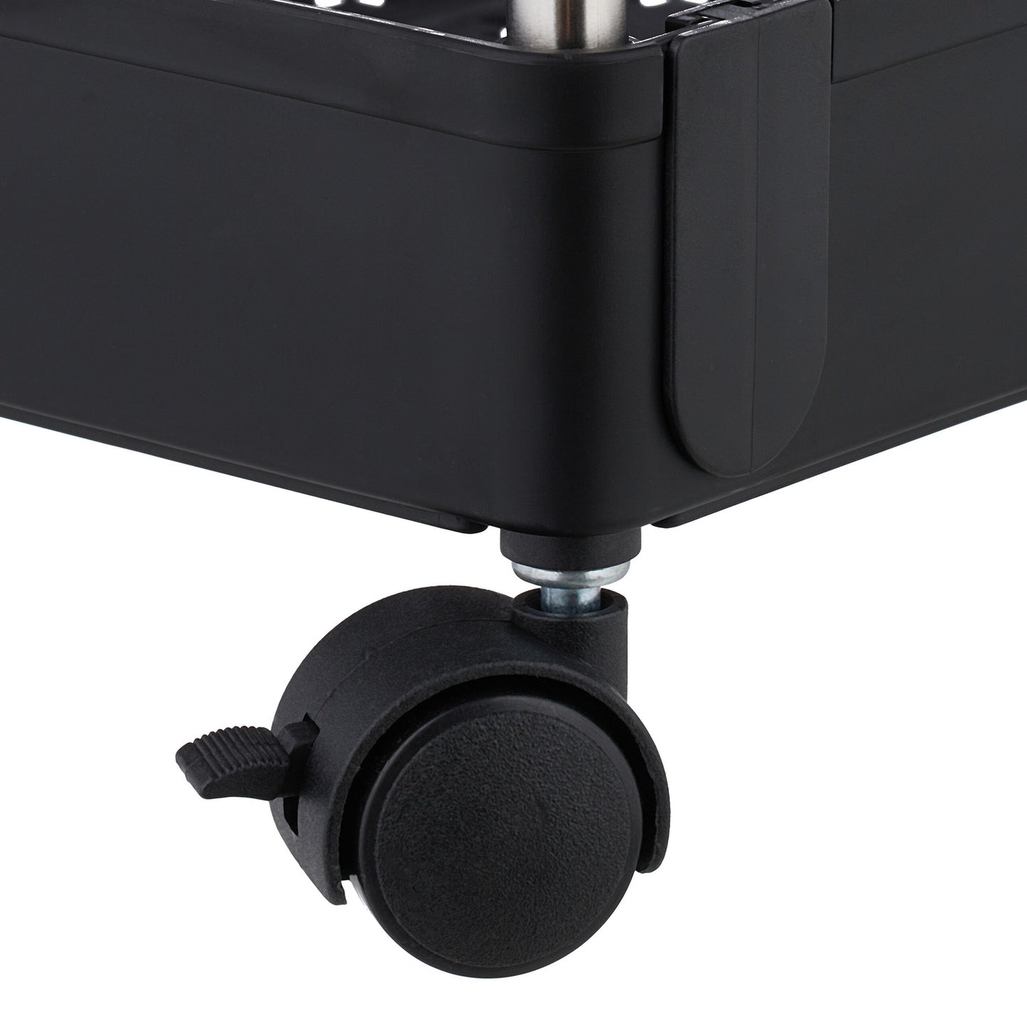 4-Tier Black Trolley for Kitchen or Bathroom Storage