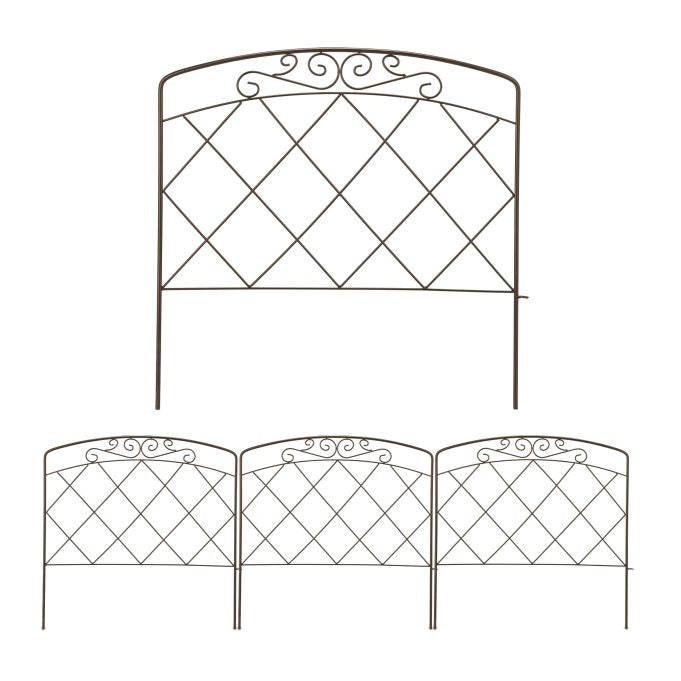 4-part metal bed rail