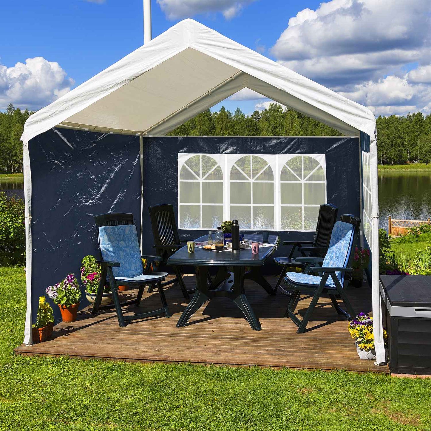 4 pcs. side walls for party tents
