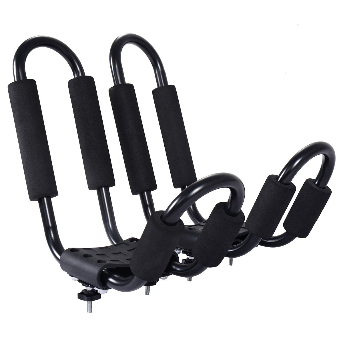 4 x kayak carrier boat holder universal for car roof racks including 4 all-purpose straps