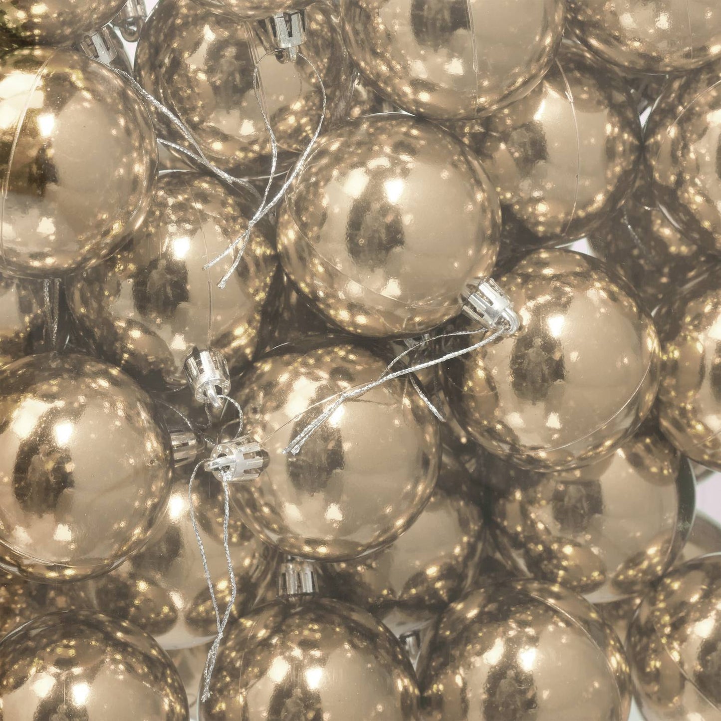 50 Shiny Christmas Baubles – Decorative Tree Ornaments