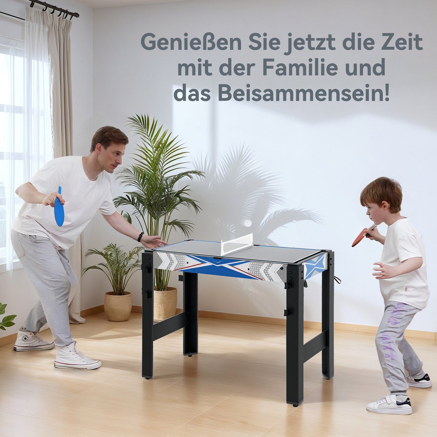5-in-1 Game Table: Billiards, Table Tennis, Hockey, Basketball, Archery