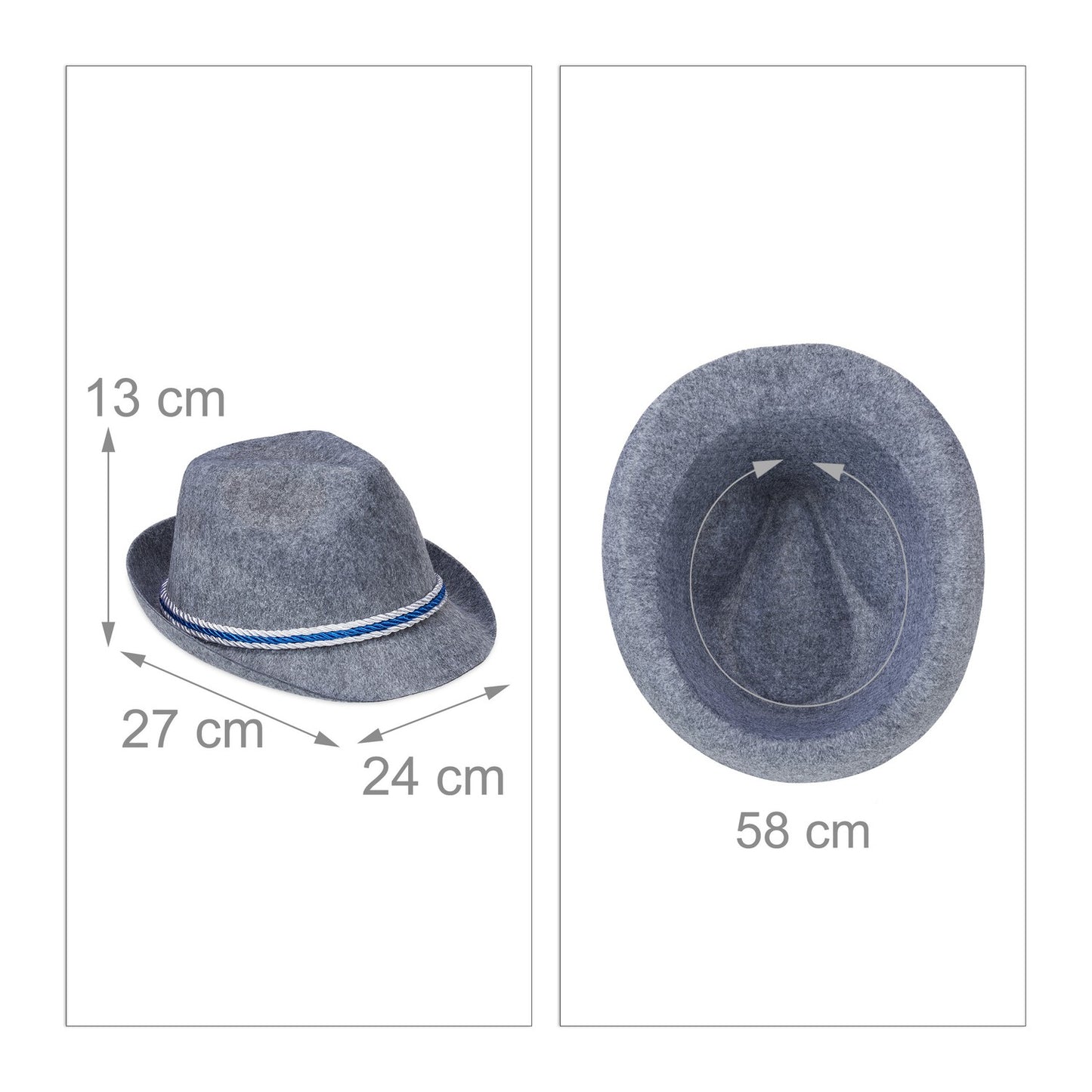 5x Traditional Bavarian Hat