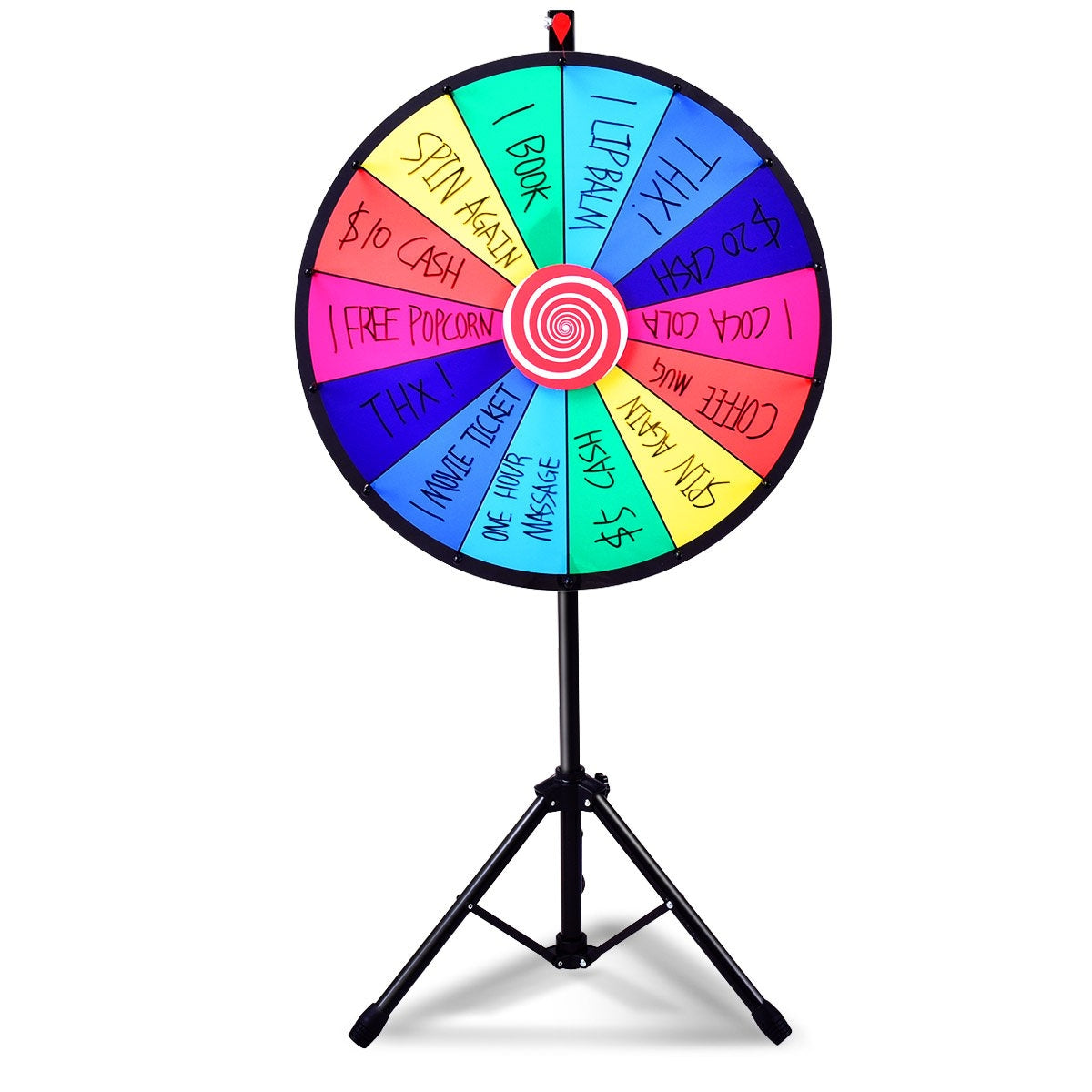 φ 60cm Wheel of Fortune Toy Color Wheel Games for Lottery Games Word Games 24"
