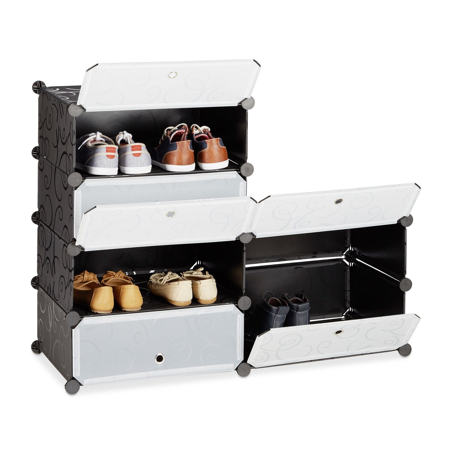 Shoe cabinet with 6 compartments