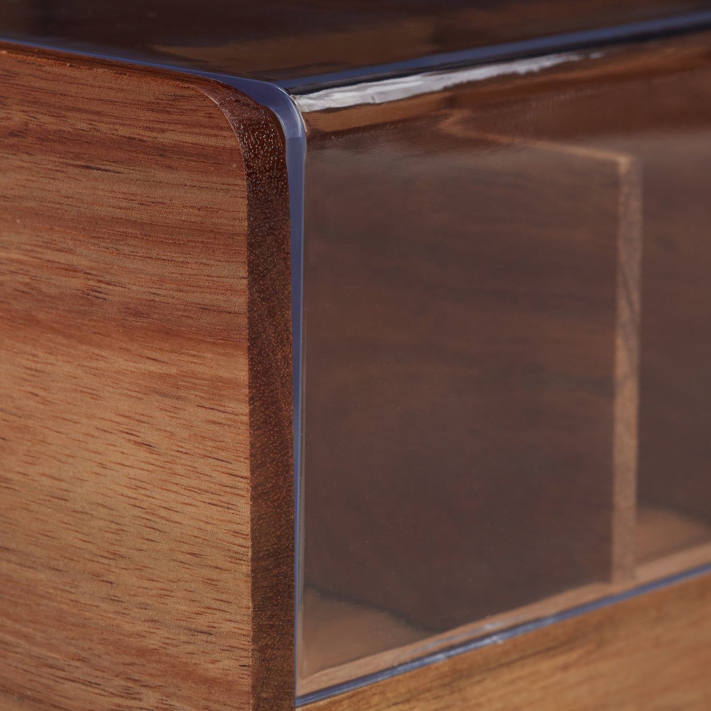 6-Compartment Wooden Tea Box