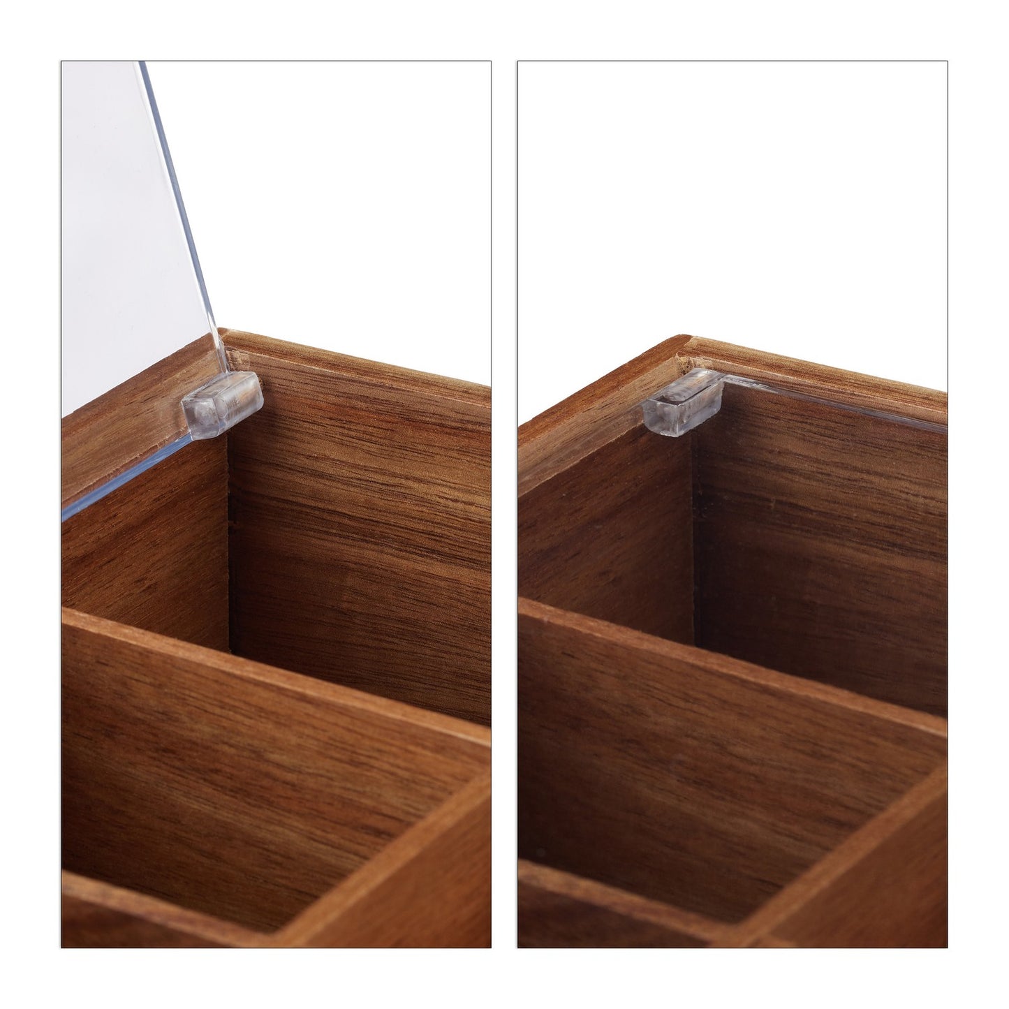 6-Compartment Wooden Tea Box