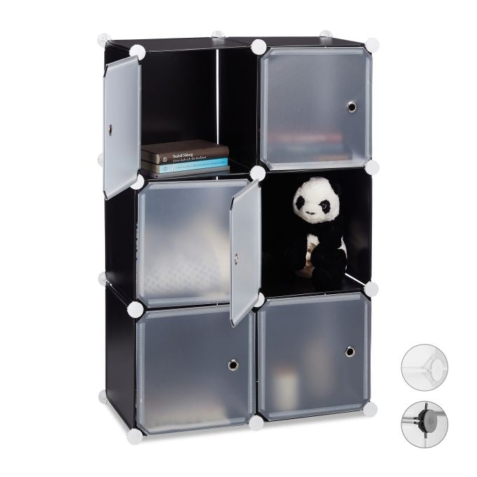 6-door shelving system