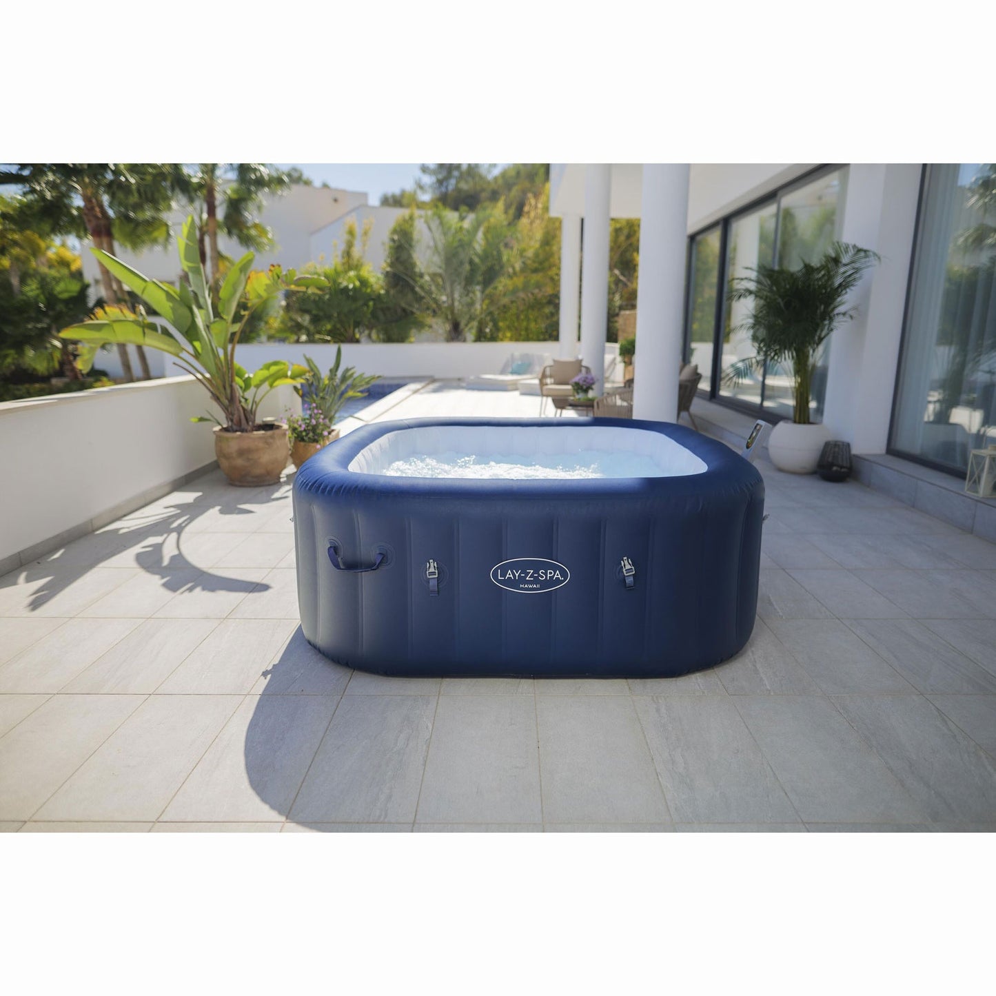 6-Person Square Hot Tub with Energy-Efficient AirJets