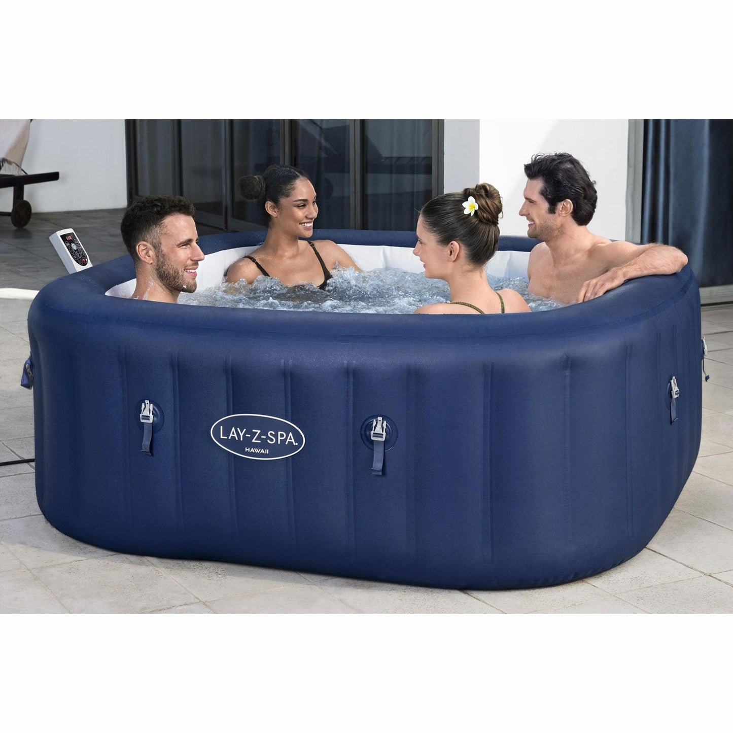 6-Person Square Hot Tub with Energy-Efficient AirJets