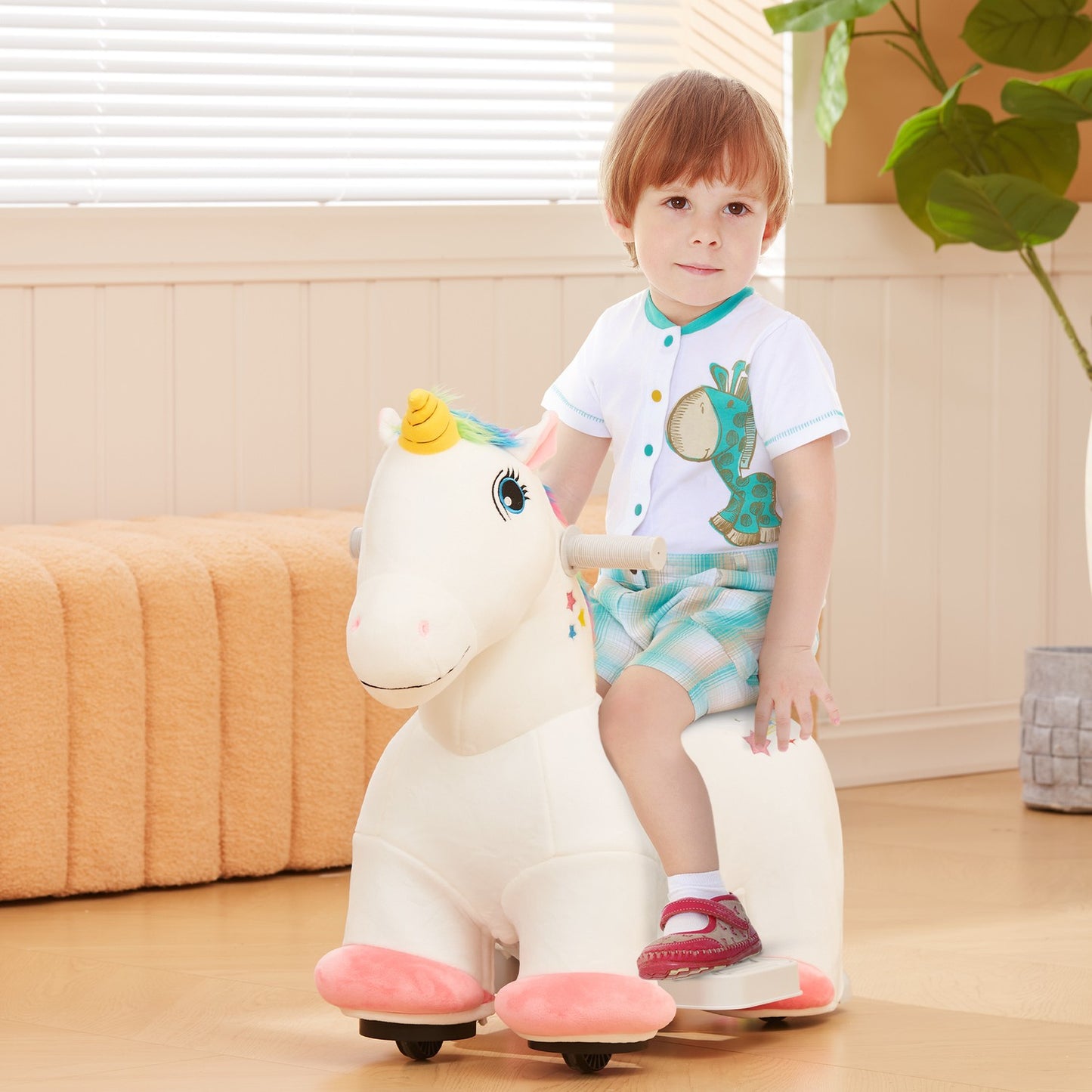 Children's Unicorn electric ride-on car with music, 1.5-3 years